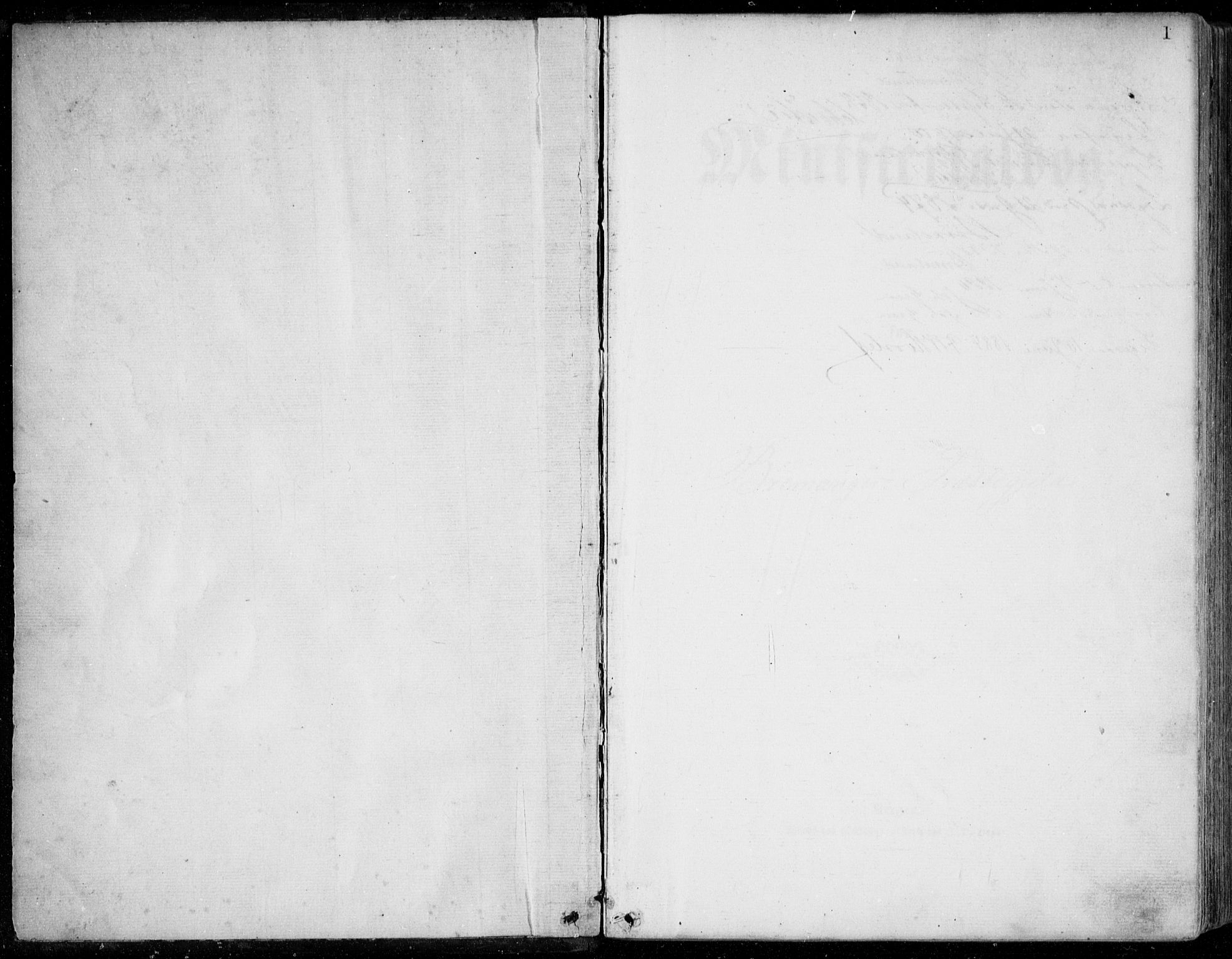Bremanger sokneprestembete, AV/SAB-A-82201/H/Haa/Haaa/L0001: Ministerialbok nr. A  1, 1864-1883, s. 1