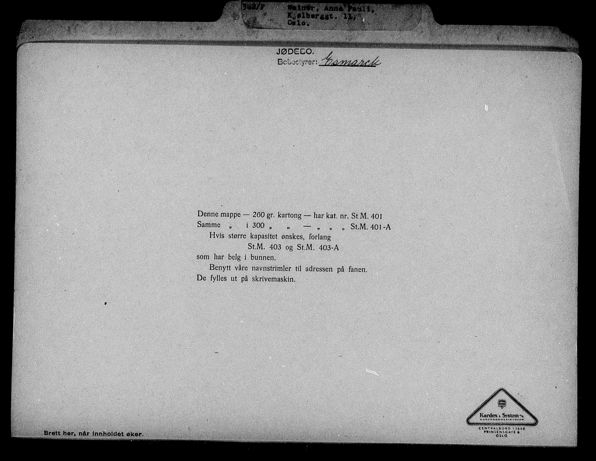 Justisdepartementet, Tilbakeføringskontoret for inndratte formuer, RA/S-1564/H/Hc/Hcc/L0985: --, 1945-1947, s. 7