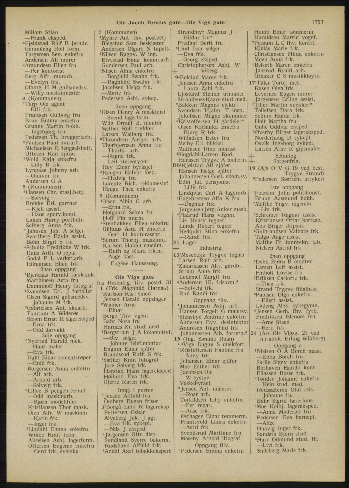 Kristiania/Oslo adressebok, PUBL/-, 1946, s. 1757