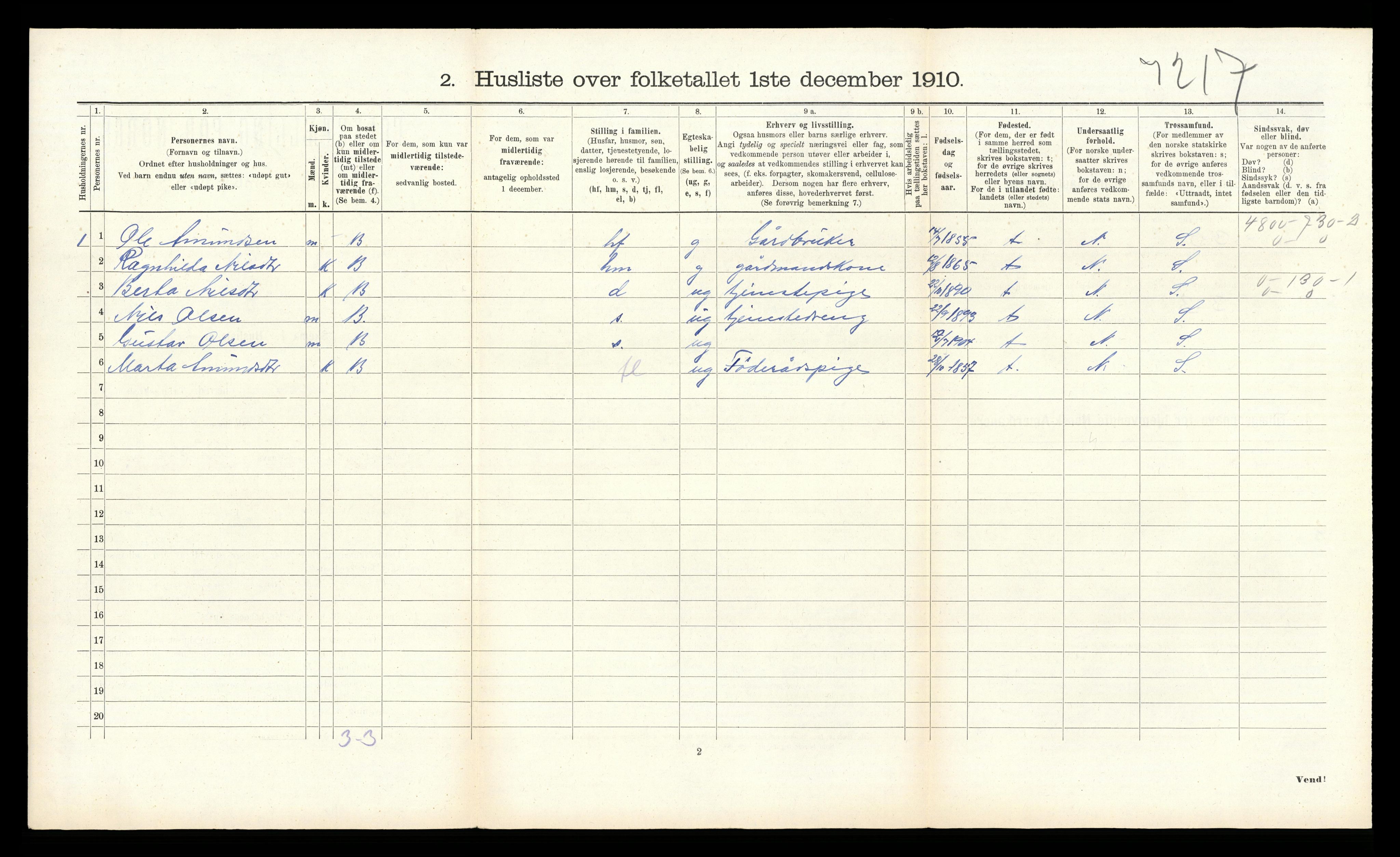 RA, Folketelling 1910 for 1255 Åsane herred, 1910, s. 74