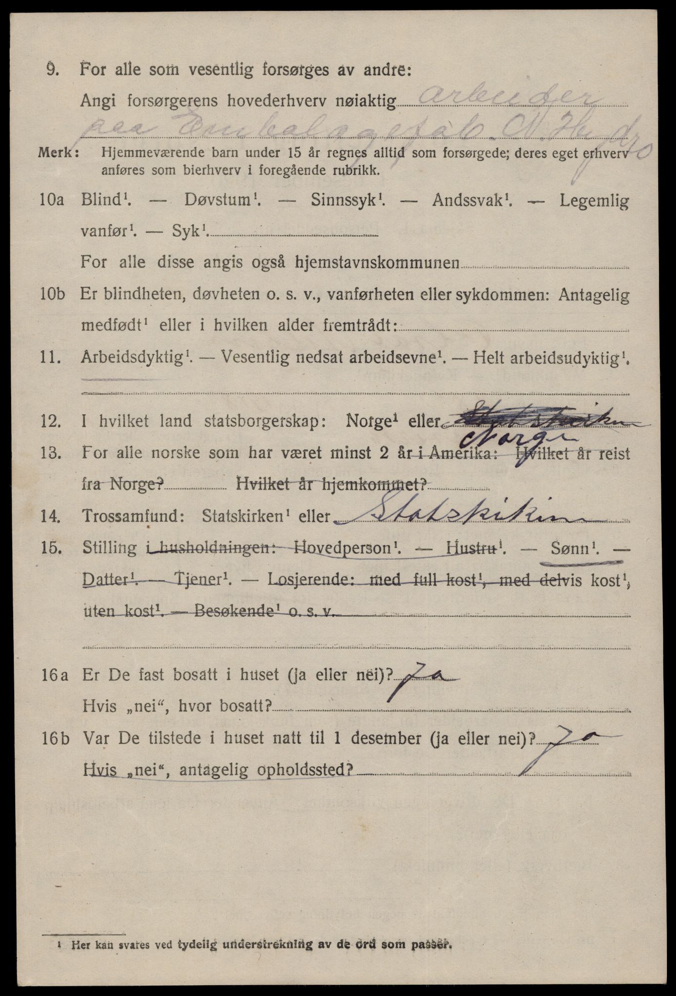 SAKO, Folketelling 1920 for 0826 Tinn herred, 1920, s. 13055