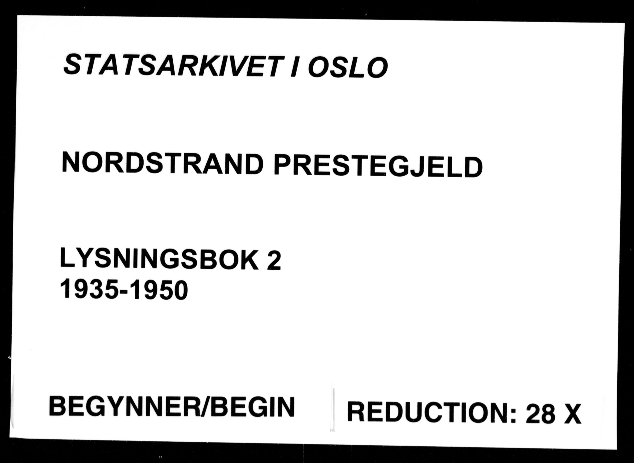 Nordstrand prestekontor Kirkebøker, SAO/A-10362a/H/Ha/L0002: Lysningsprotokoll nr. 2, 1935-1950
