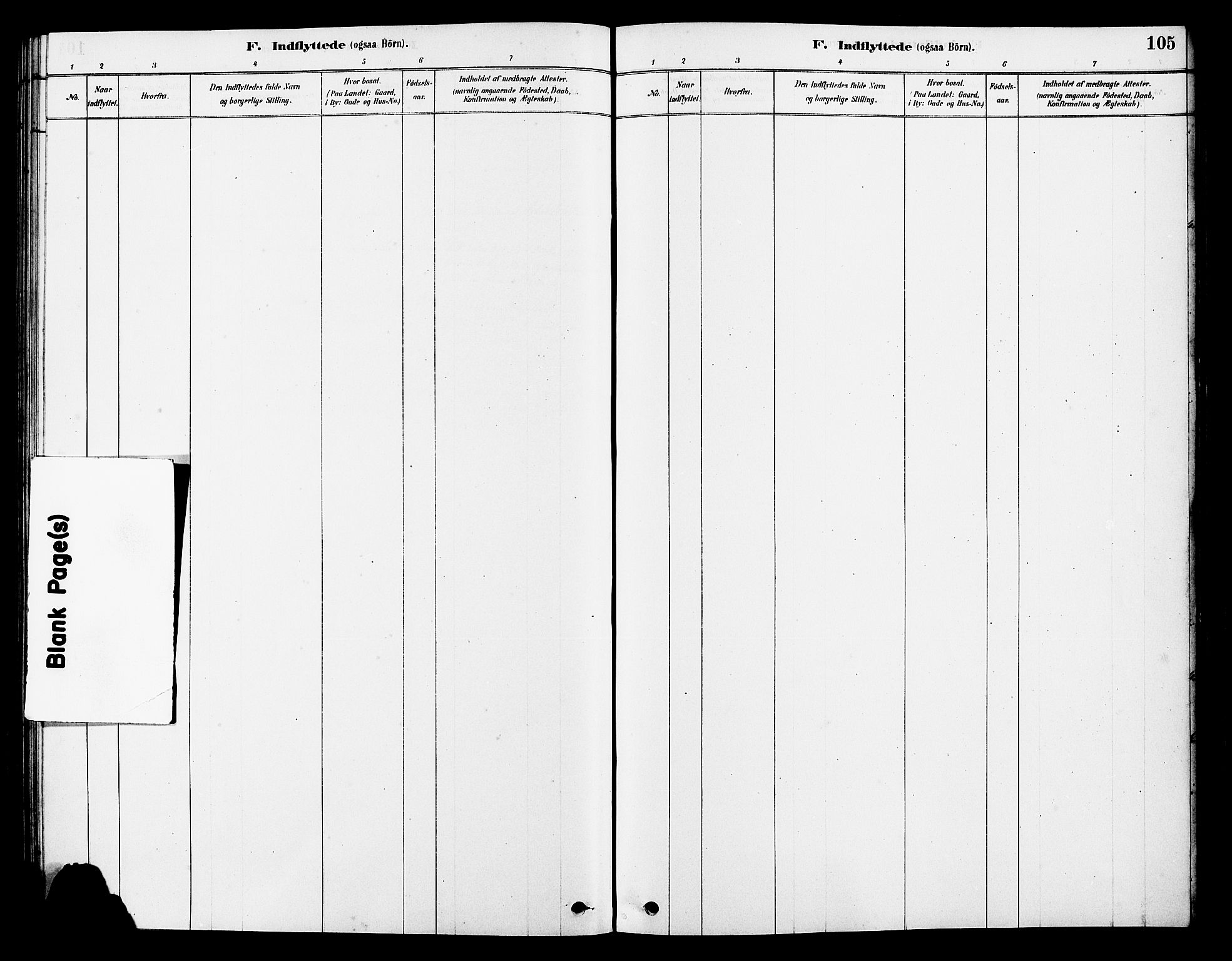 Torvastad sokneprestkontor, SAST/A -101857/H/Ha/Haa/L0014: Ministerialbok nr. A 13, 1879-1888, s. 105