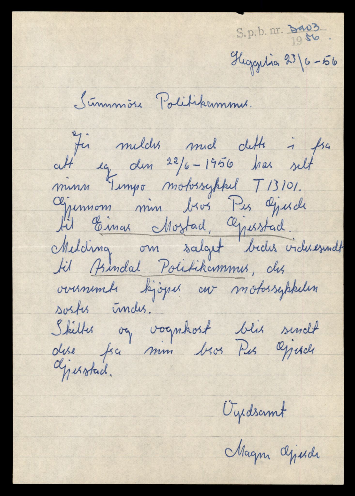 Møre og Romsdal vegkontor - Ålesund trafikkstasjon, AV/SAT-A-4099/F/Fe/L0037: Registreringskort for kjøretøy T 13031 - T 13179, 1927-1998, s. 1436