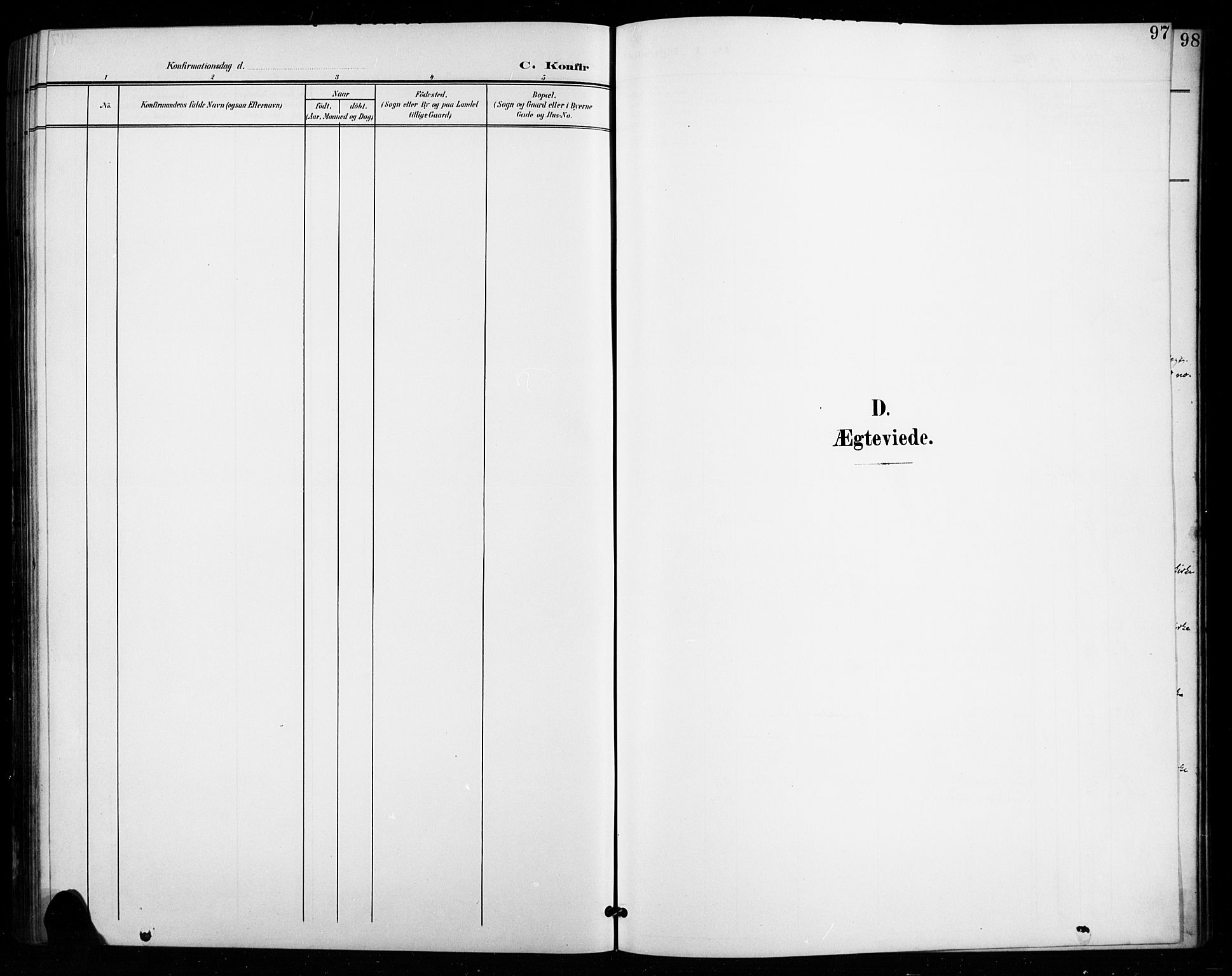 Vestre Toten prestekontor, SAH/PREST-108/H/Ha/Hab/L0016: Klokkerbok nr. 16, 1901-1915, s. 97