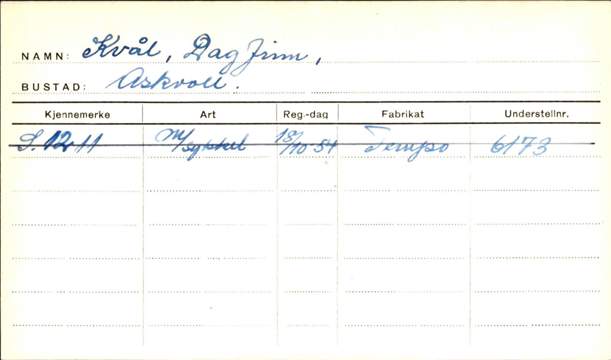 Statens vegvesen, Sogn og Fjordane vegkontor, AV/SAB-A-5301/4/F/L0001B: Eigarregister Fjordane til 1.6.1961, 1930-1961, s. 367