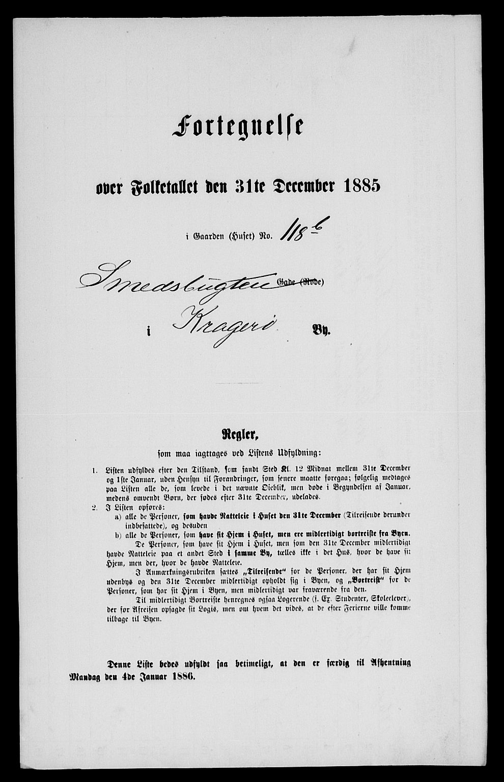 SAKO, Folketelling 1885 for 0801 Kragerø kjøpstad, 1885, s. 241