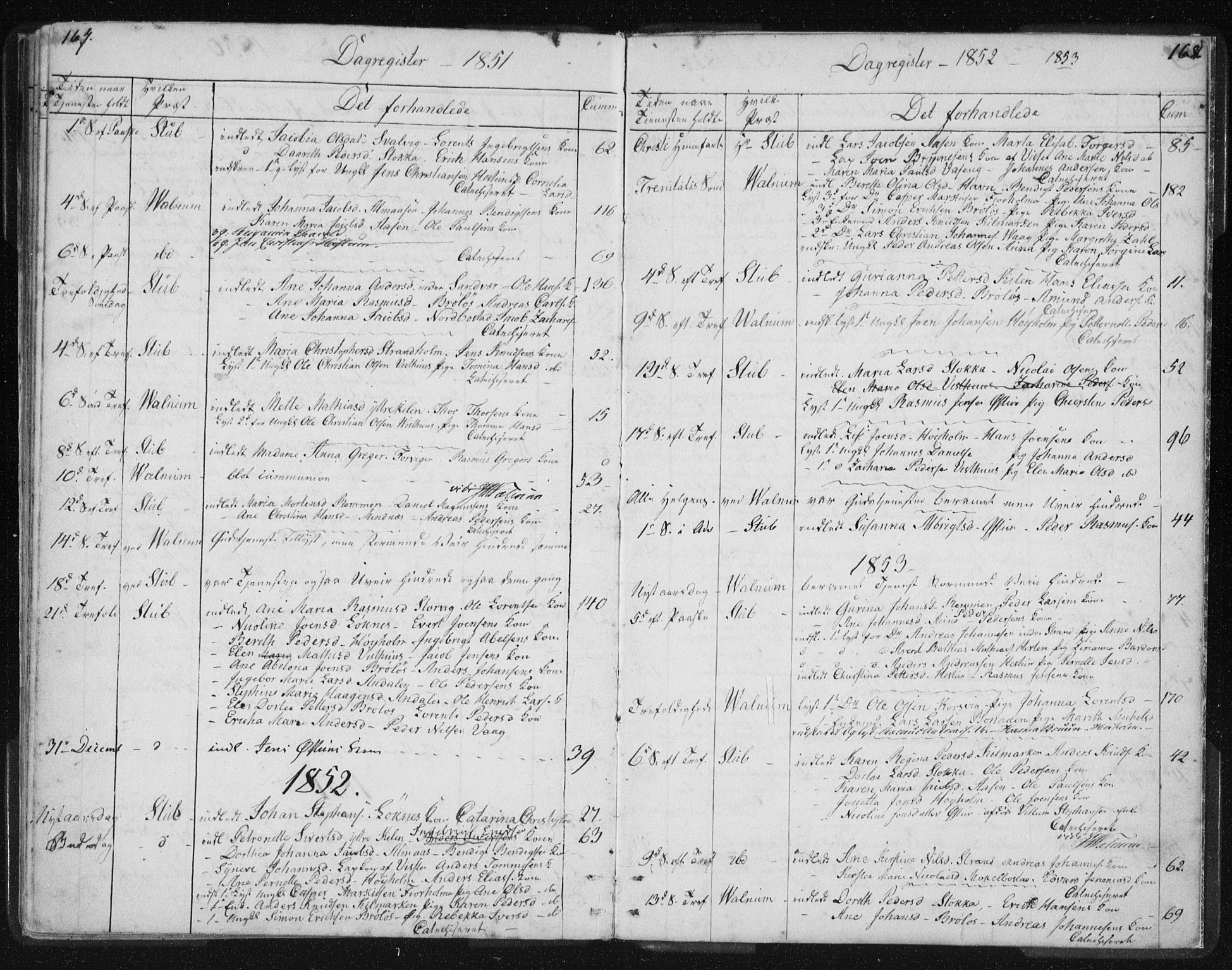 Ministerialprotokoller, klokkerbøker og fødselsregistre - Nordland, SAT/A-1459/819/L0275: Klokkerbok nr. 819C01, 1841-1868, s. 167-168