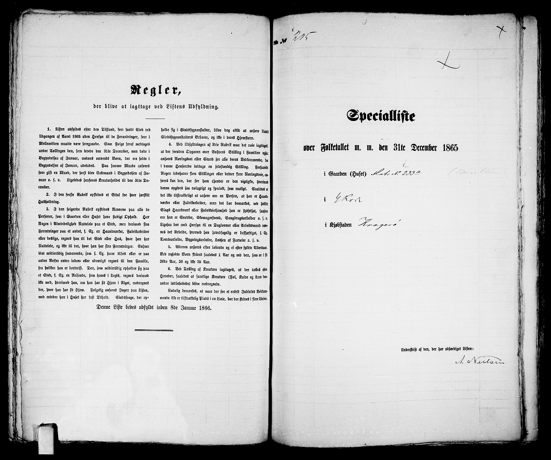 RA, Folketelling 1865 for 0801B Kragerø prestegjeld, Kragerø kjøpstad, 1865, s. 420