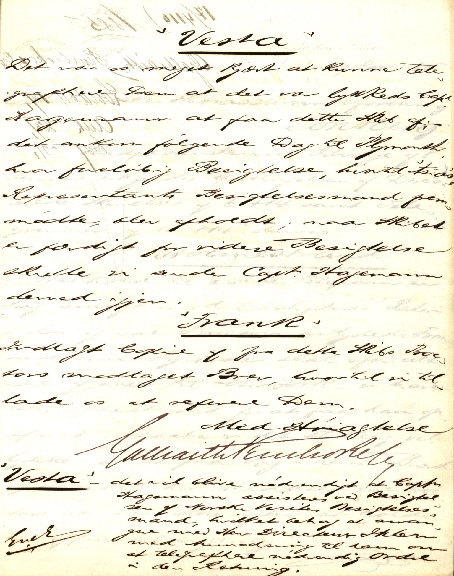 Pa 63 - Østlandske skibsassuranceforening, VEMU/A-1079/G/Ga/L0017/0003: Havaridokumenter / Alma, Aise, Ole Bull, Tellus, Frank, 1884, s. 43