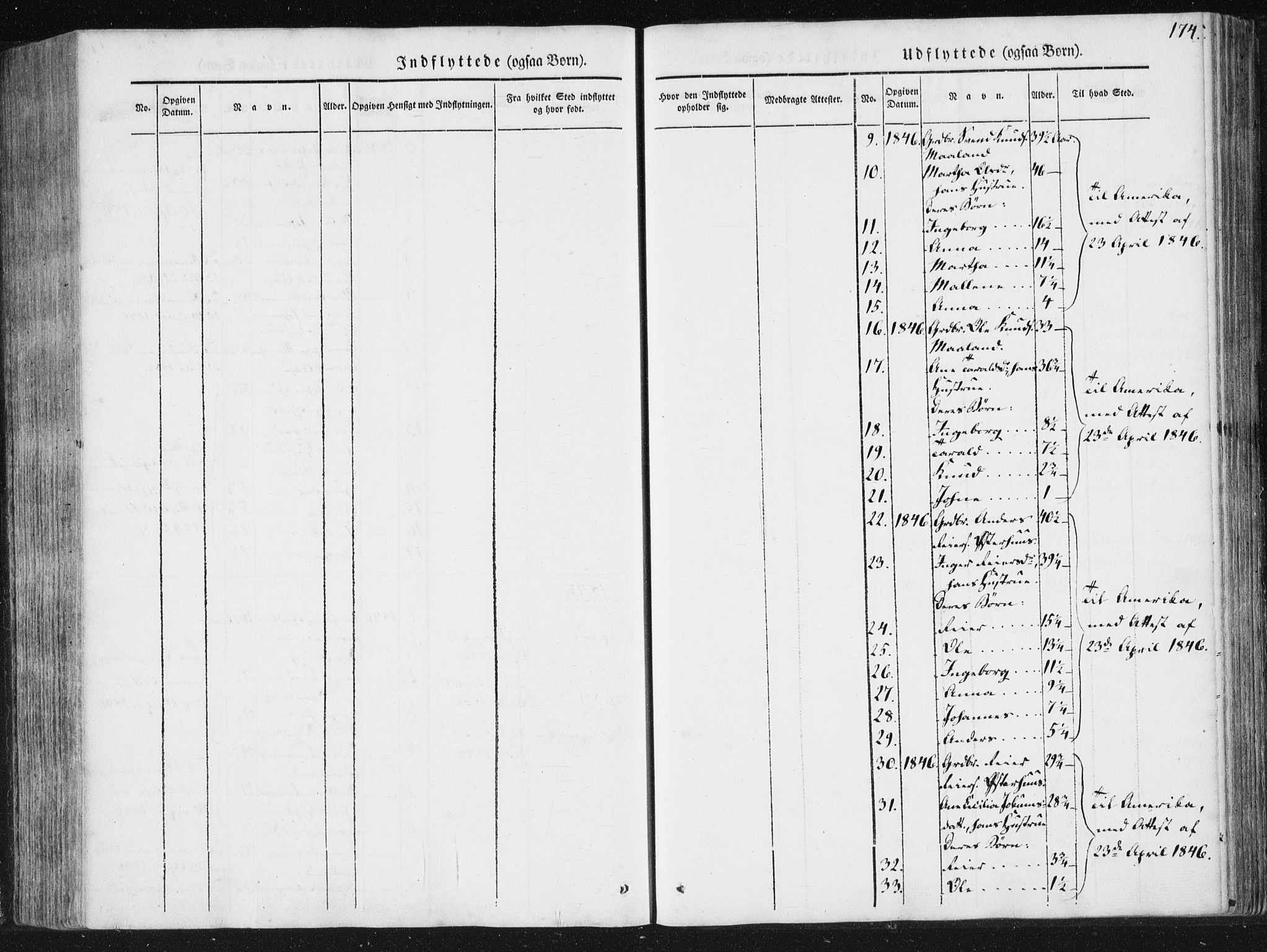 Hjelmeland sokneprestkontor, SAST/A-101843/01/IV/L0008: Ministerialbok nr. A 8, 1842-1861, s. 174