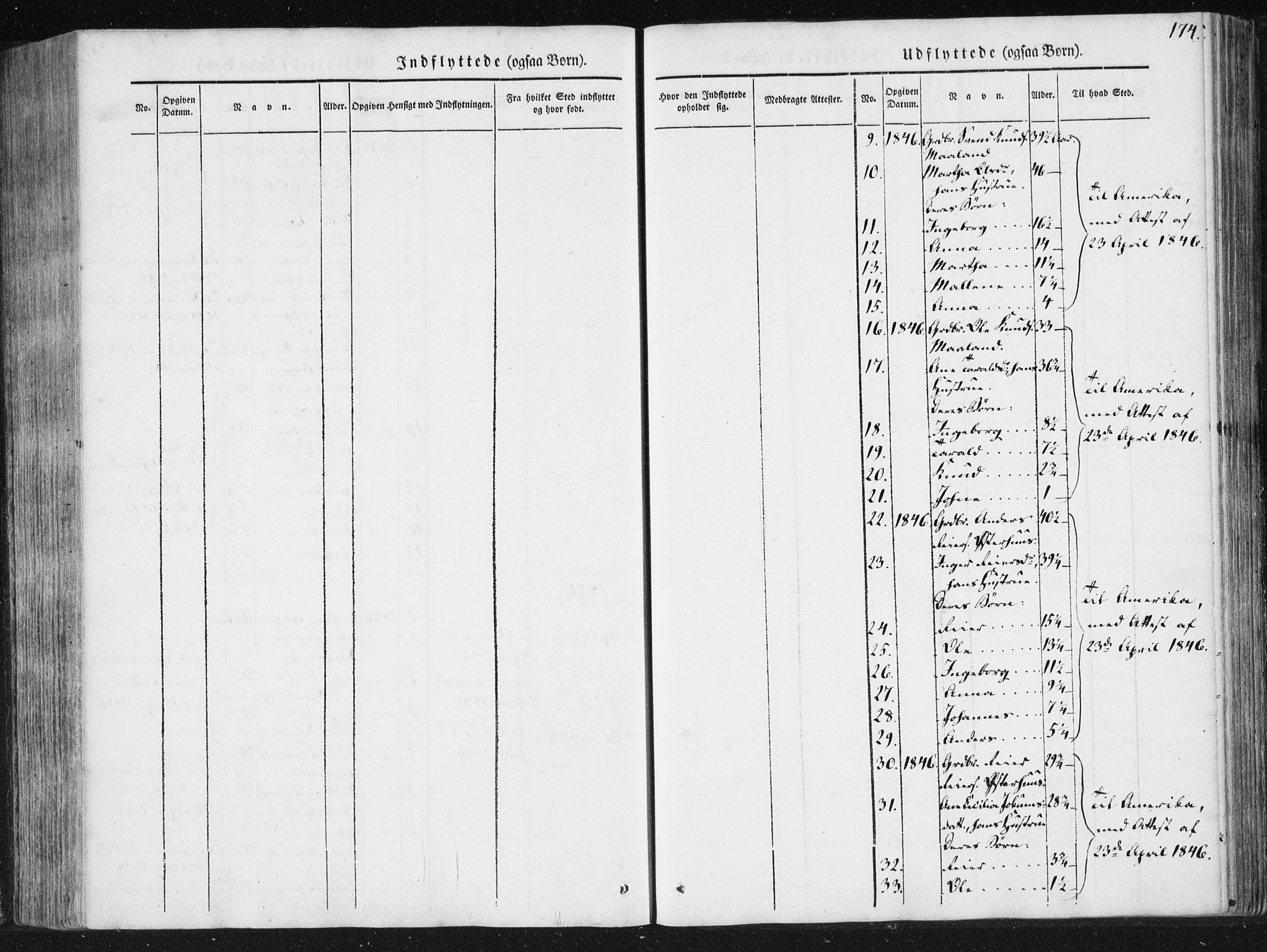 Hjelmeland sokneprestkontor, AV/SAST-A-101843/01/IV/L0008: Ministerialbok nr. A 8, 1842-1861, s. 174