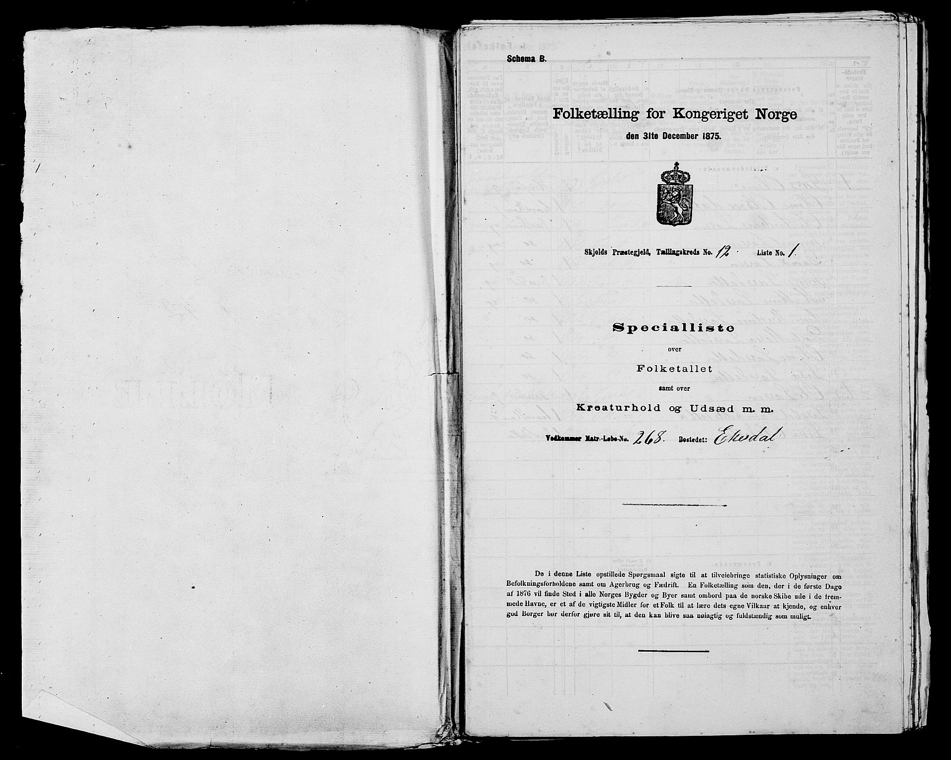 SAST, Folketelling 1875 for 1154P Skjold prestegjeld, 1875, s. 1228