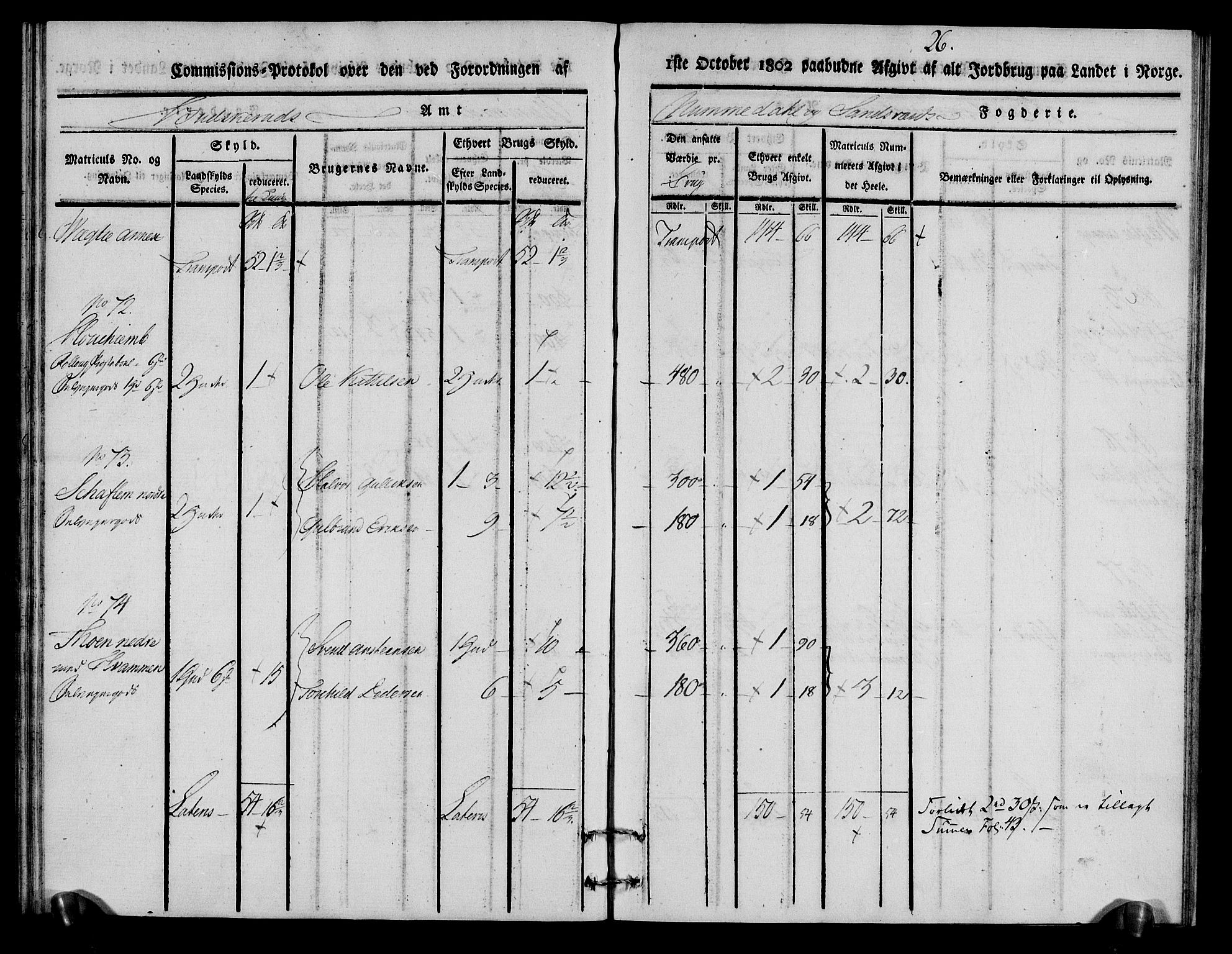 Rentekammeret inntil 1814, Realistisk ordnet avdeling, AV/RA-EA-4070/N/Ne/Nea/L0056a: Numedal og Sandsvær fogderi. Kommisjonsprotokoll for Rollag hovedsogn og Veggli anneks, 1803, s. 27