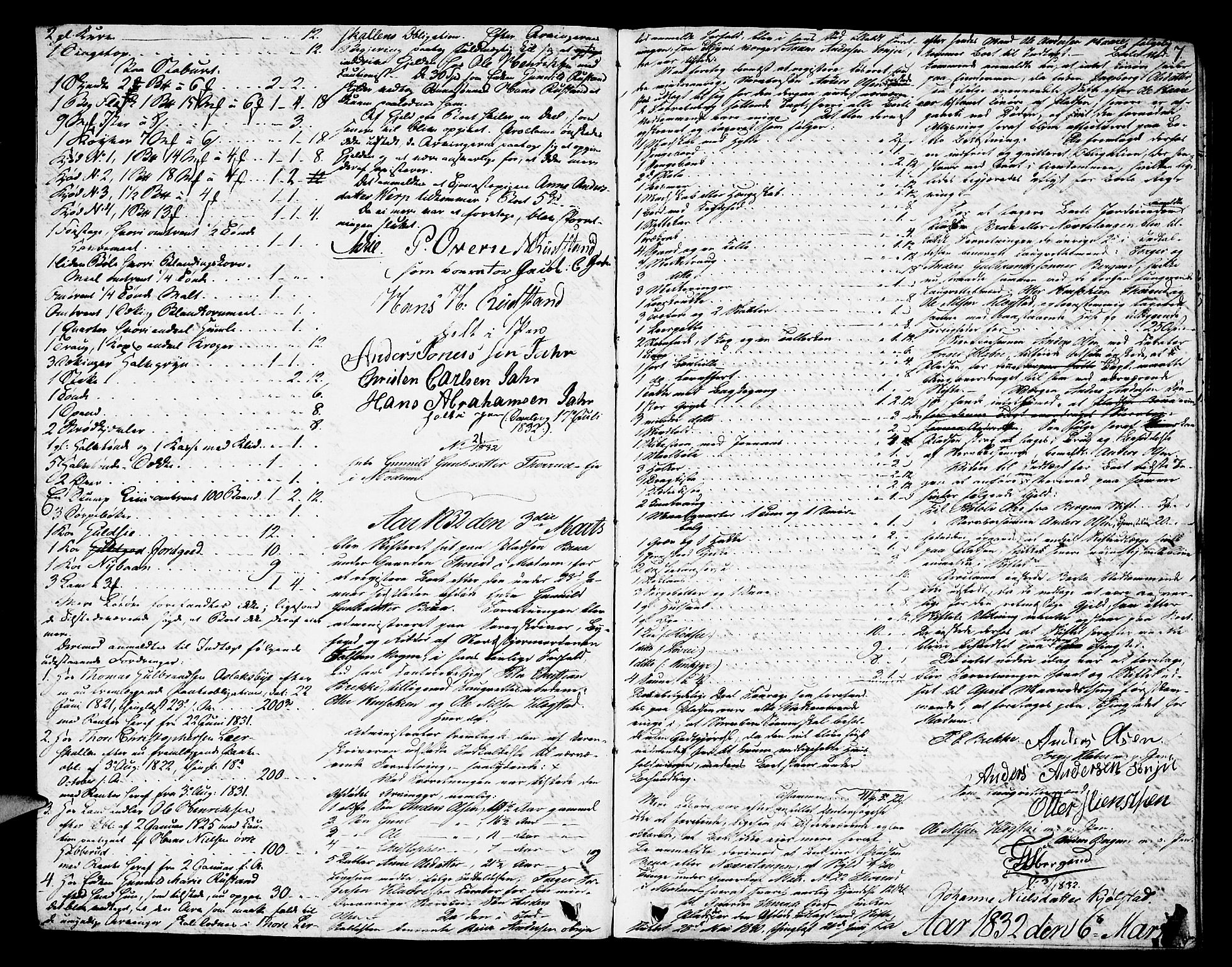 Eiker, Modum og Sigdal sorenskriveri, AV/SAKO-A-123/H/Hb/Hbb/Hbbc/L0001: Registerings- og forhandlingsprotokoll, 1832-1842, s. 7
