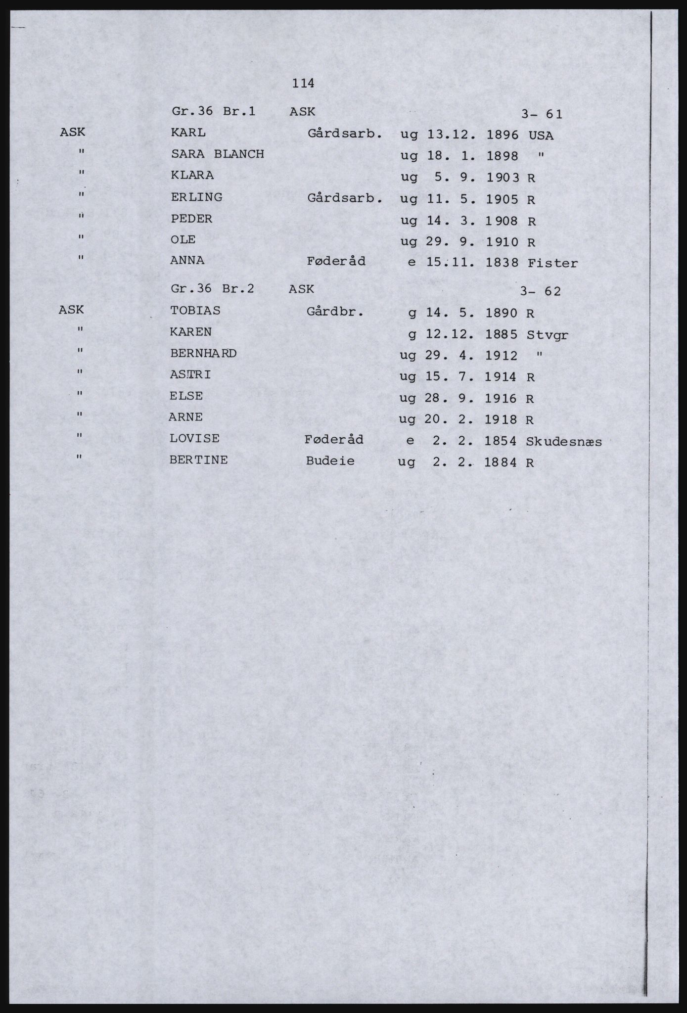 SAST, Avskrift av folketellingen 1920 for Ryfylkeøyene, 1920, s. 132