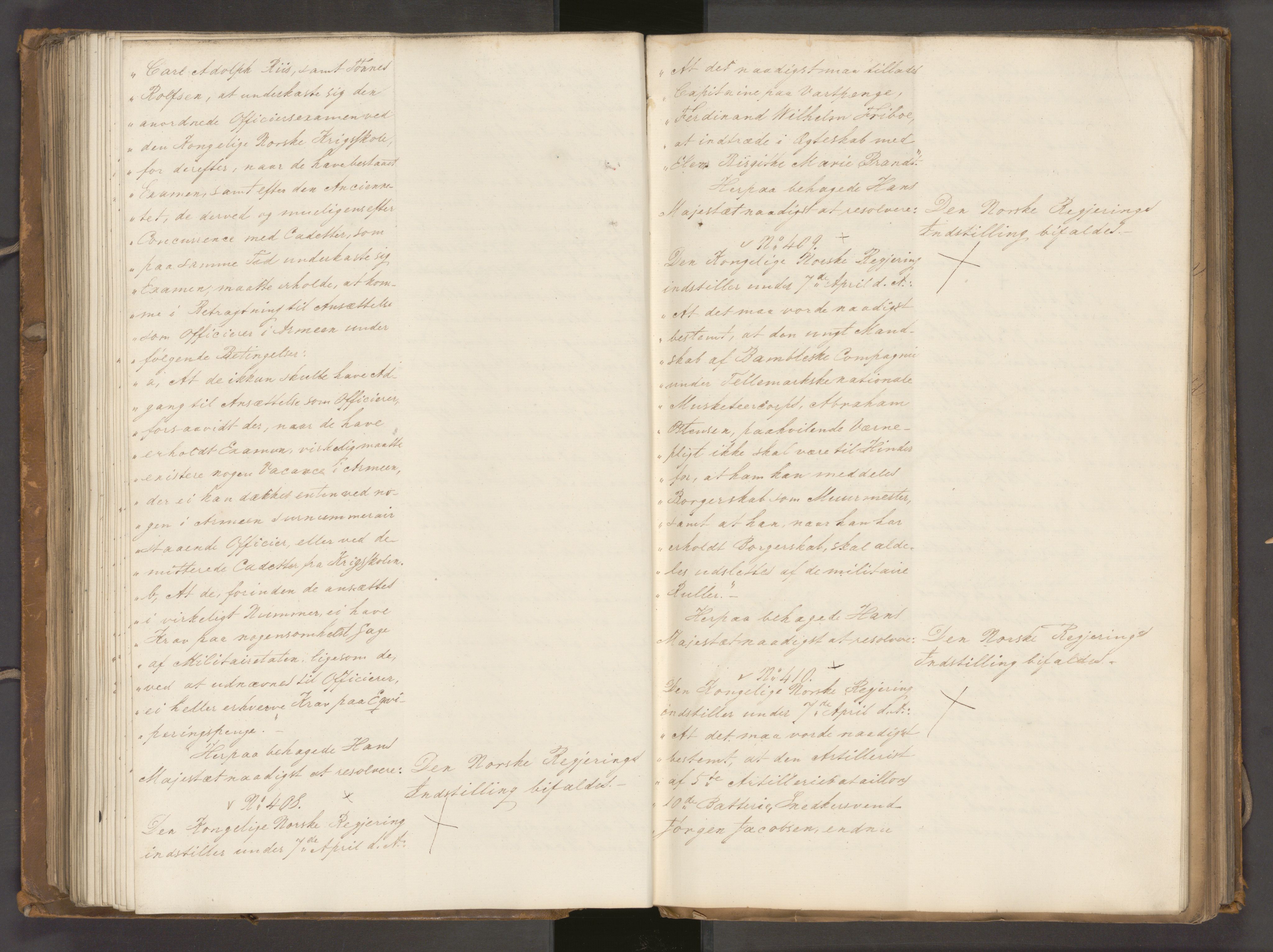 Statsrådssekretariatet, AV/RA-S-1001/A/Ab/L0040: Kgl. res. nr. 1-568, 1. halvår, 1835