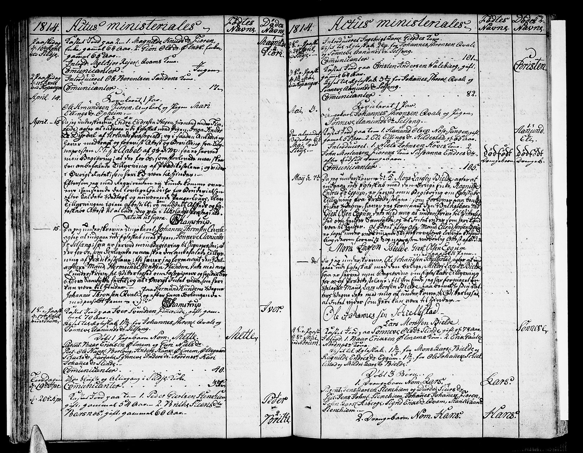 Sogndal sokneprestembete, AV/SAB-A-81301/H/Haa/Haaa/L0009: Ministerialbok nr. A 9, 1809-1821, s. 52