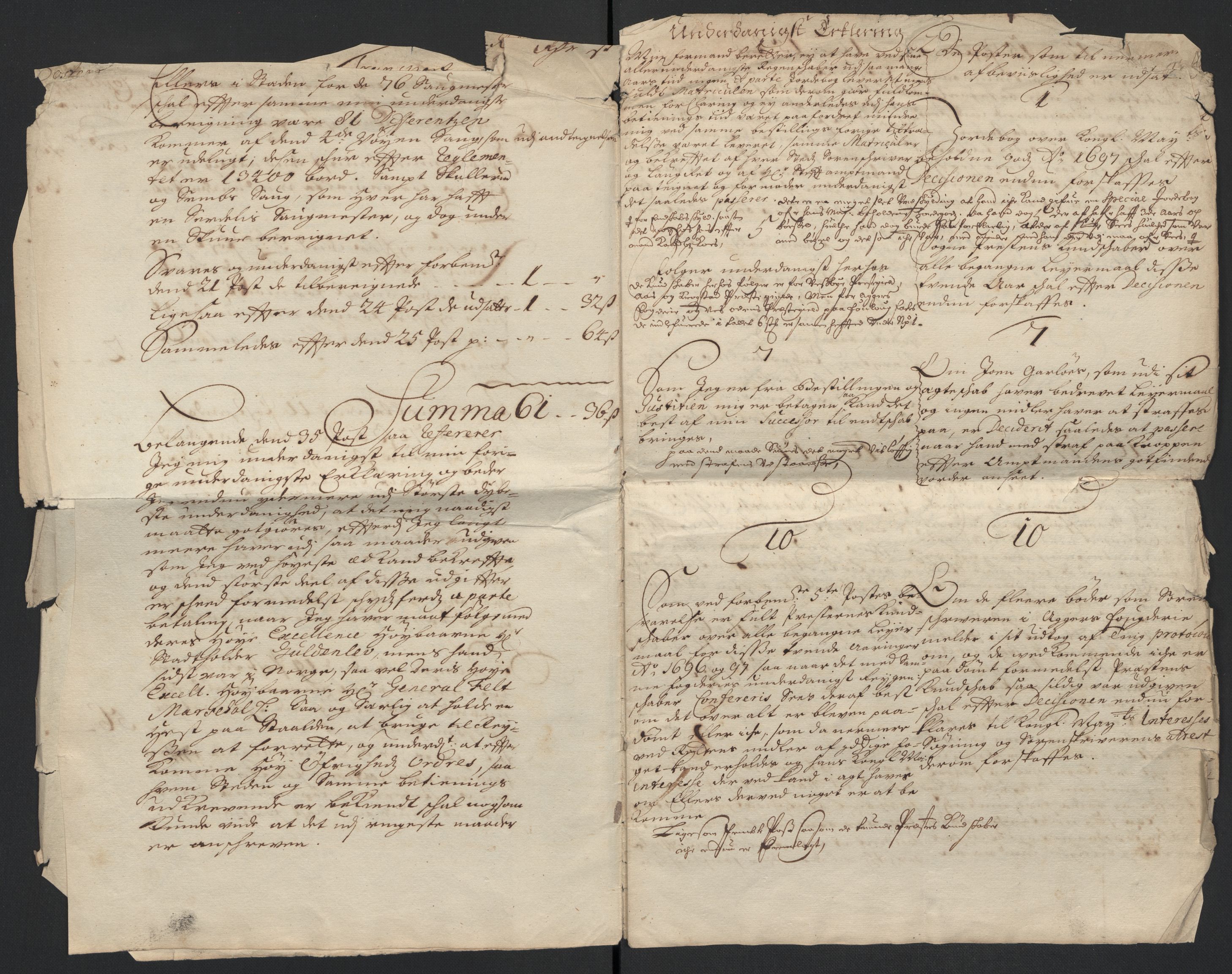 Rentekammeret inntil 1814, Reviderte regnskaper, Fogderegnskap, AV/RA-EA-4092/R10/L0440: Fogderegnskap Aker og Follo, 1696-1697, s. 566