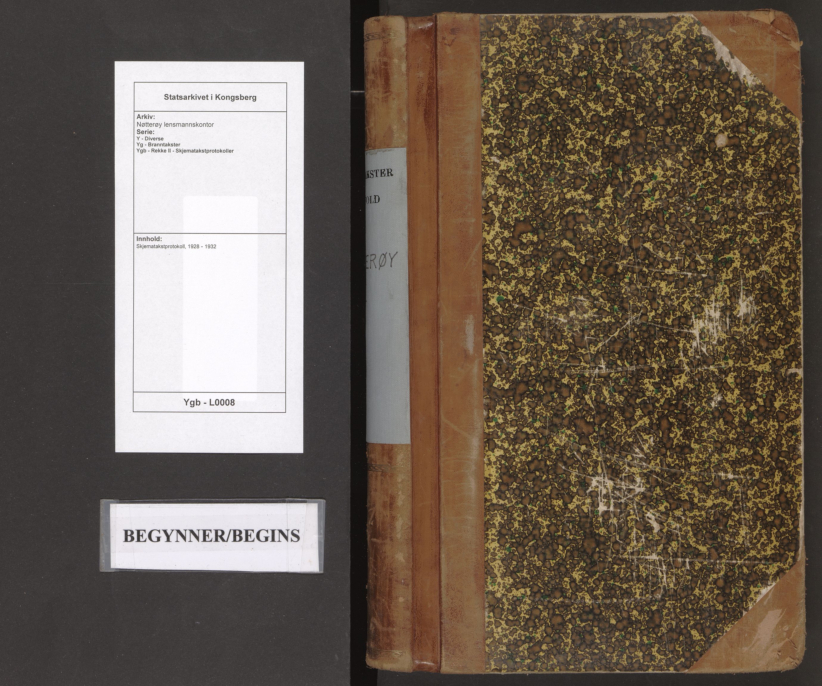 Nøtterøy lensmannskontor, AV/SAKO-A-540/Y/Yg/Ygb/L0008: Skjematakstprotokoll, 1928-1932