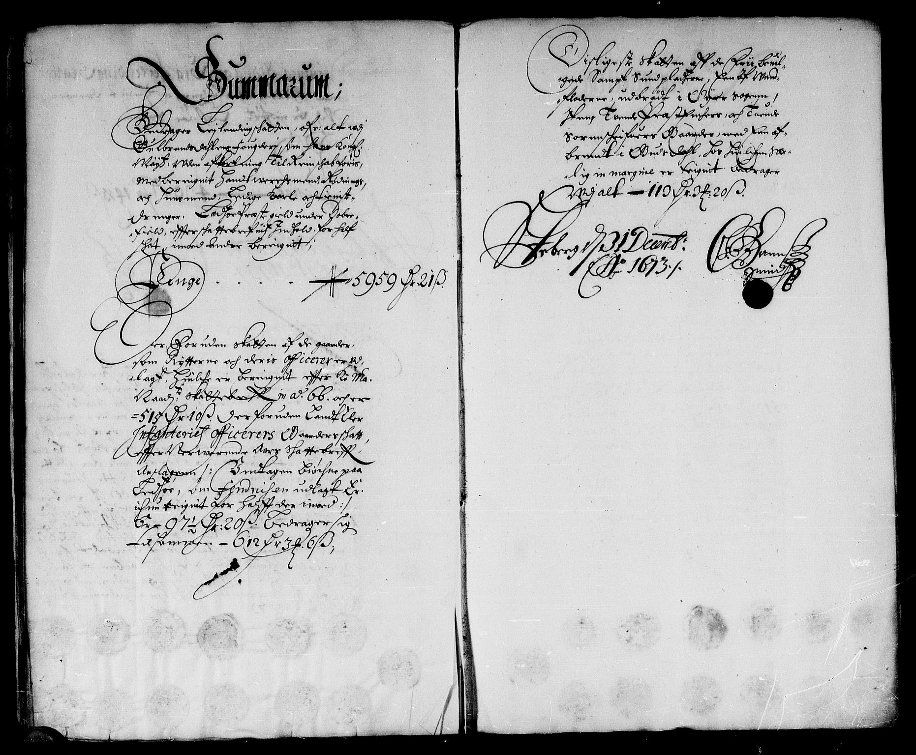 Rentekammeret inntil 1814, Reviderte regnskaper, Stiftamtstueregnskaper, Landkommissariatet på Akershus og Akershus stiftamt, AV/RA-EA-5869/R/Rb/L0091: Akershus stiftamt, 1673