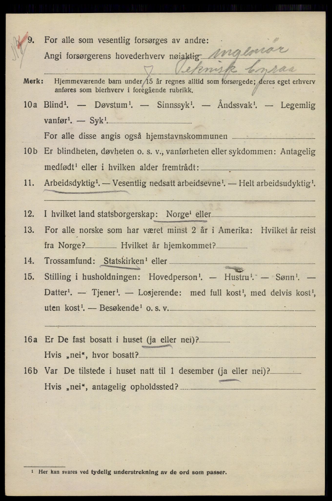 SAO, Folketelling 1920 for 0301 Kristiania kjøpstad, 1920, s. 227014