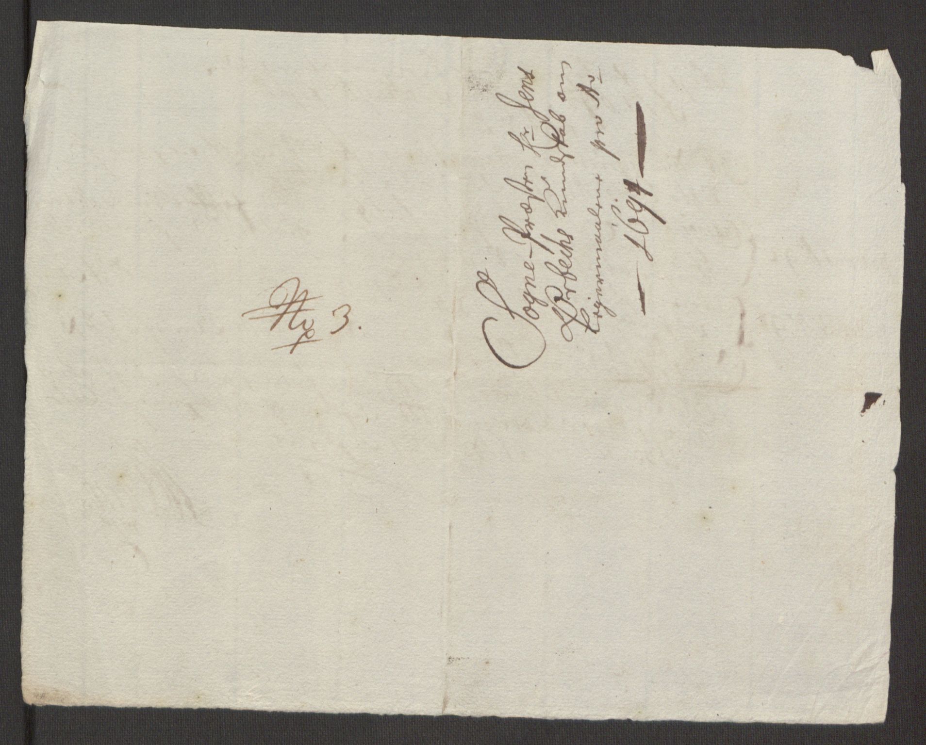Rentekammeret inntil 1814, Reviderte regnskaper, Fogderegnskap, RA/EA-4092/R52/L3307: Fogderegnskap Sogn, 1693-1694, s. 447