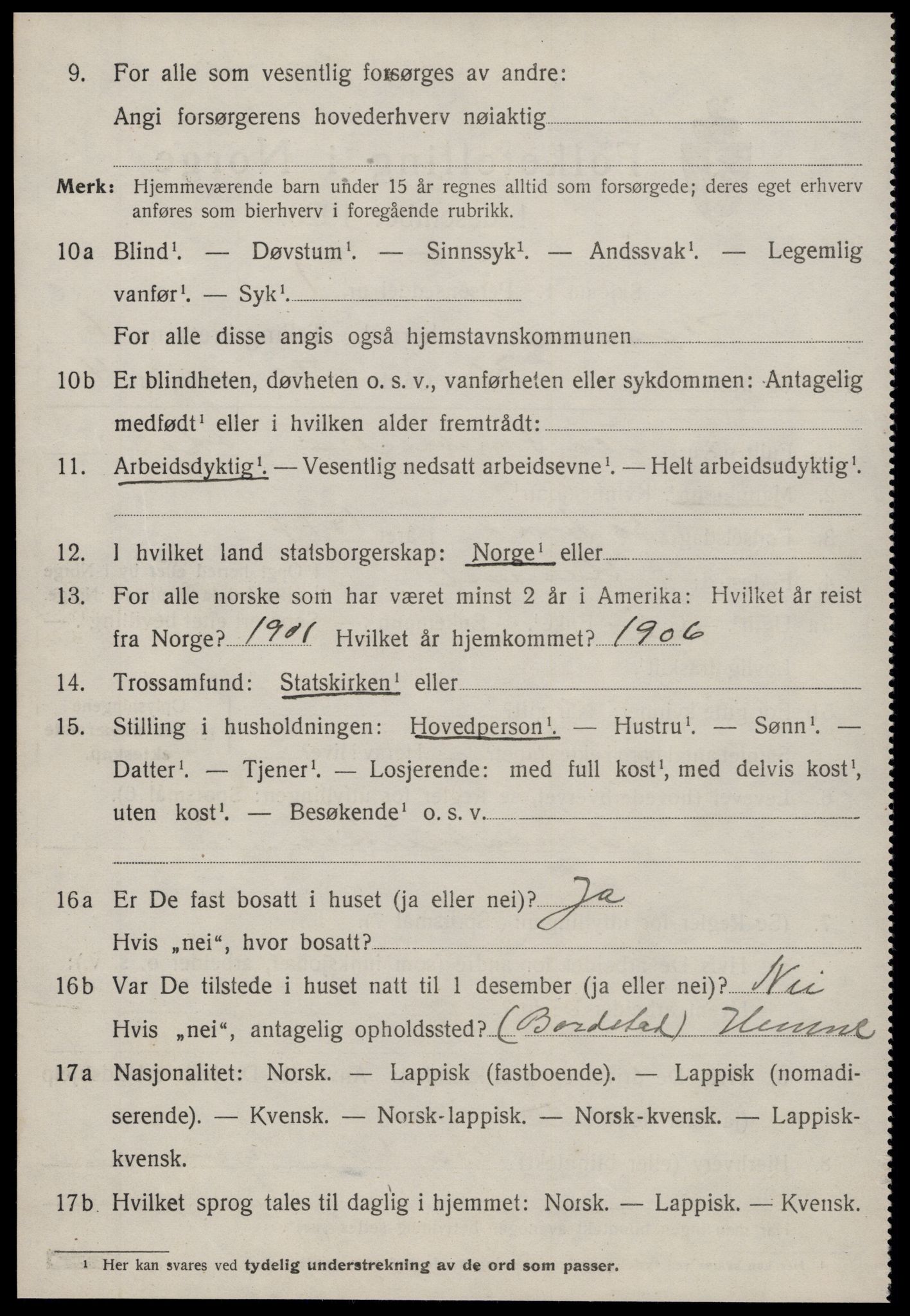 SAT, Folketelling 1920 for 1612 Hemne herred, 1920, s. 3957
