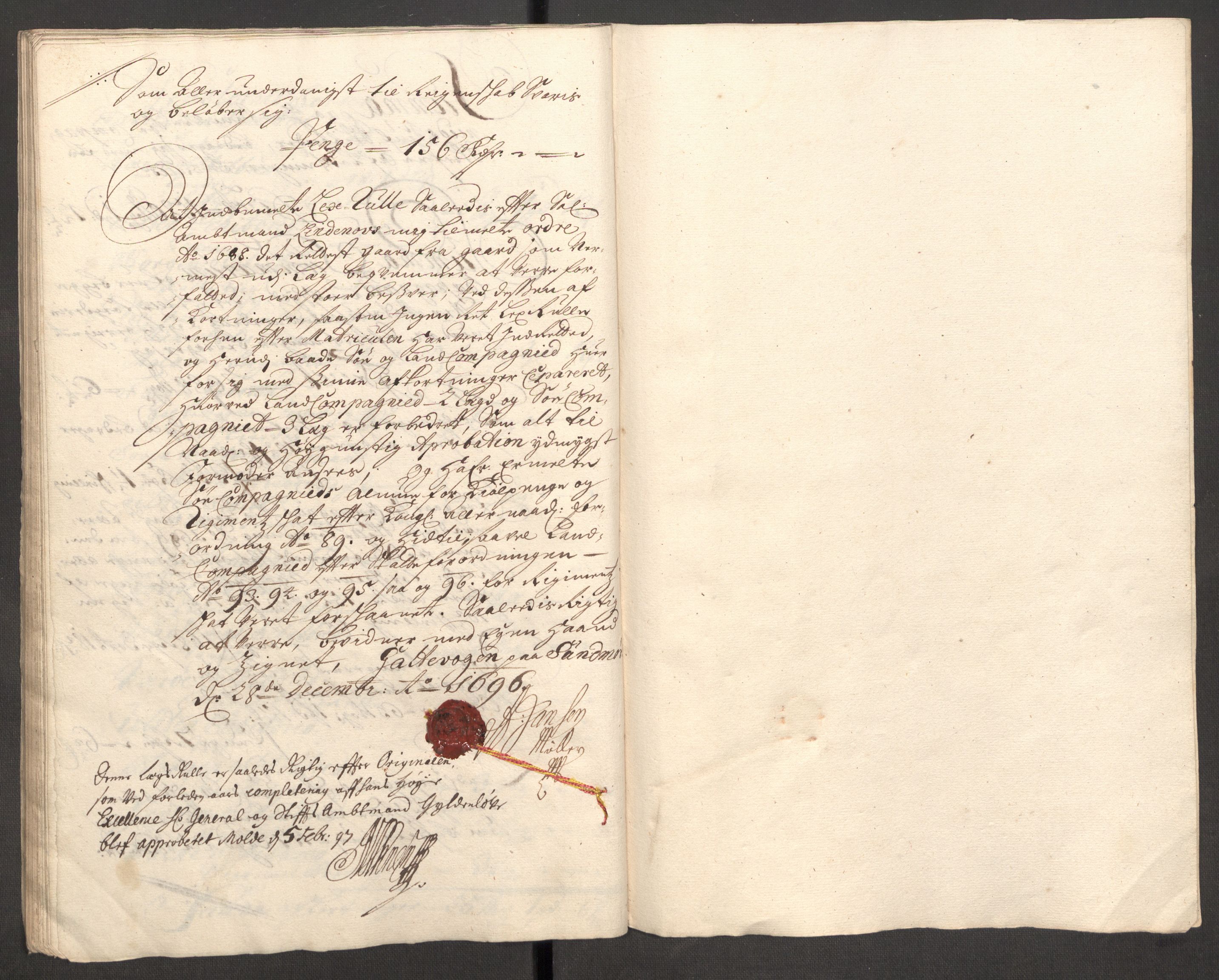 Rentekammeret inntil 1814, Reviderte regnskaper, Fogderegnskap, AV/RA-EA-4092/R54/L3556: Fogderegnskap Sunnmøre, 1696-1698, s. 76