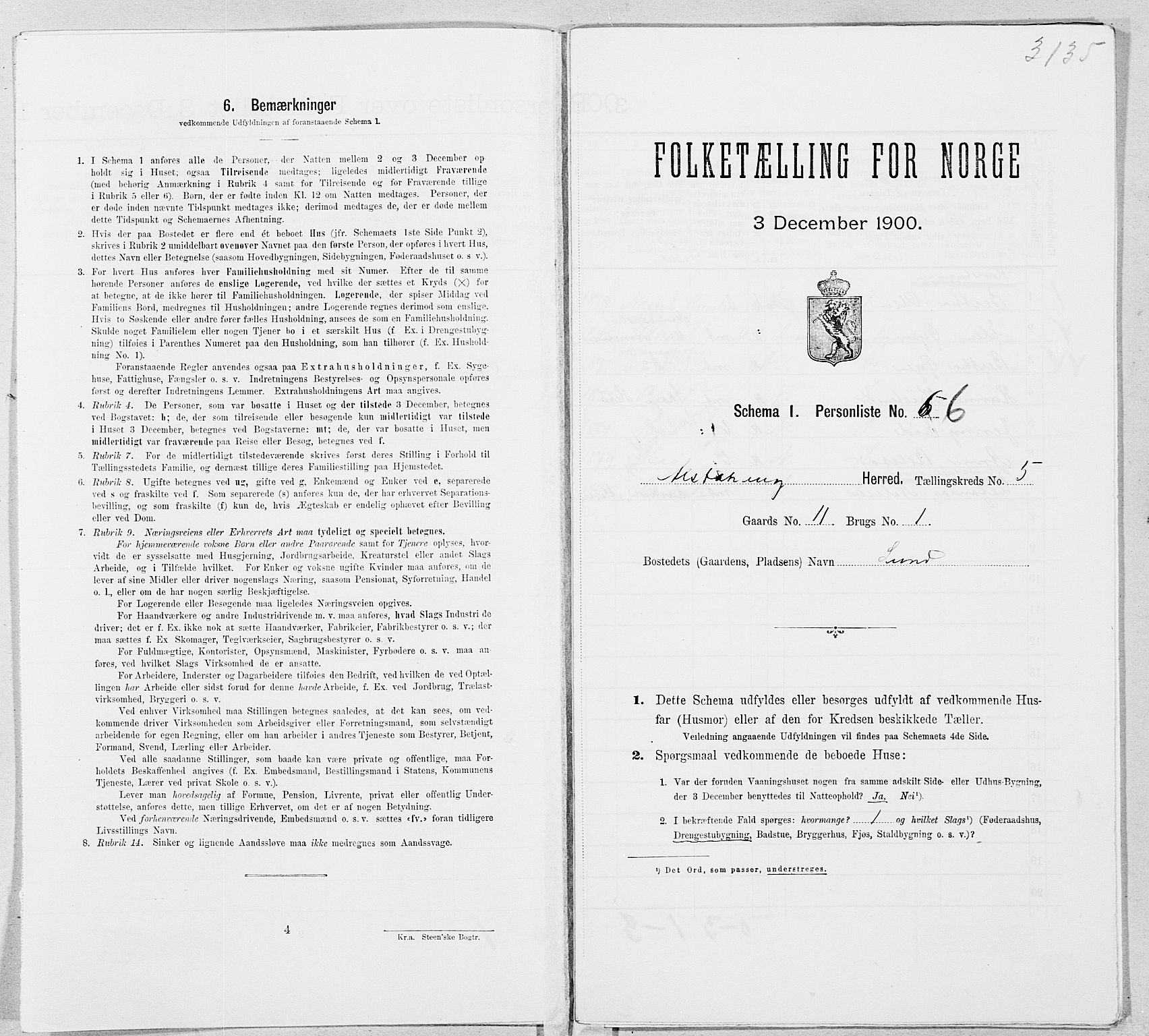 SAT, Folketelling 1900 for 1820 Alstahaug herred, 1900, s. 734