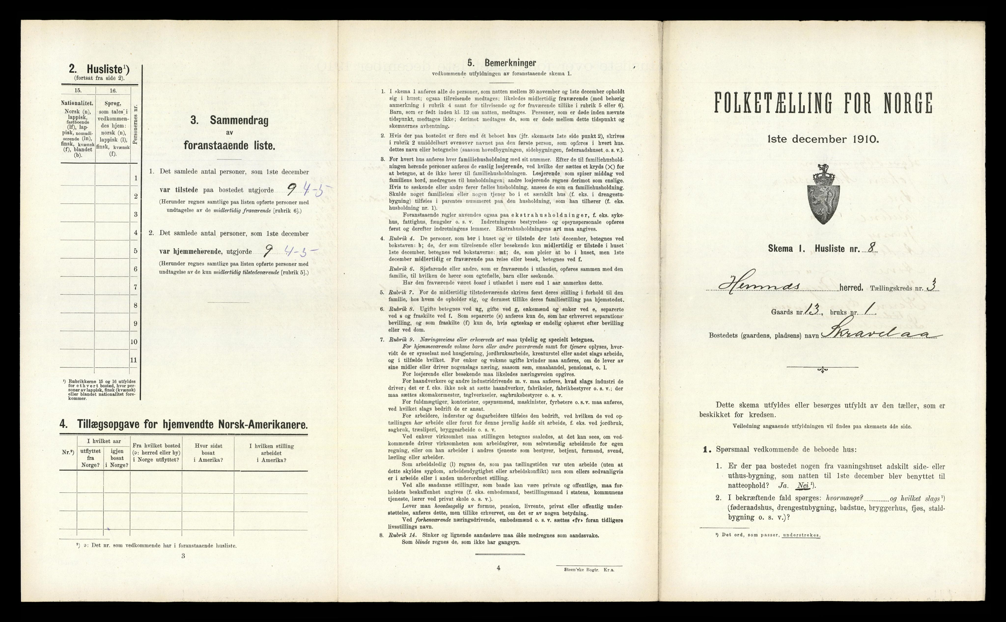 RA, Folketelling 1910 for 1832 Hemnes herred, 1910, s. 890