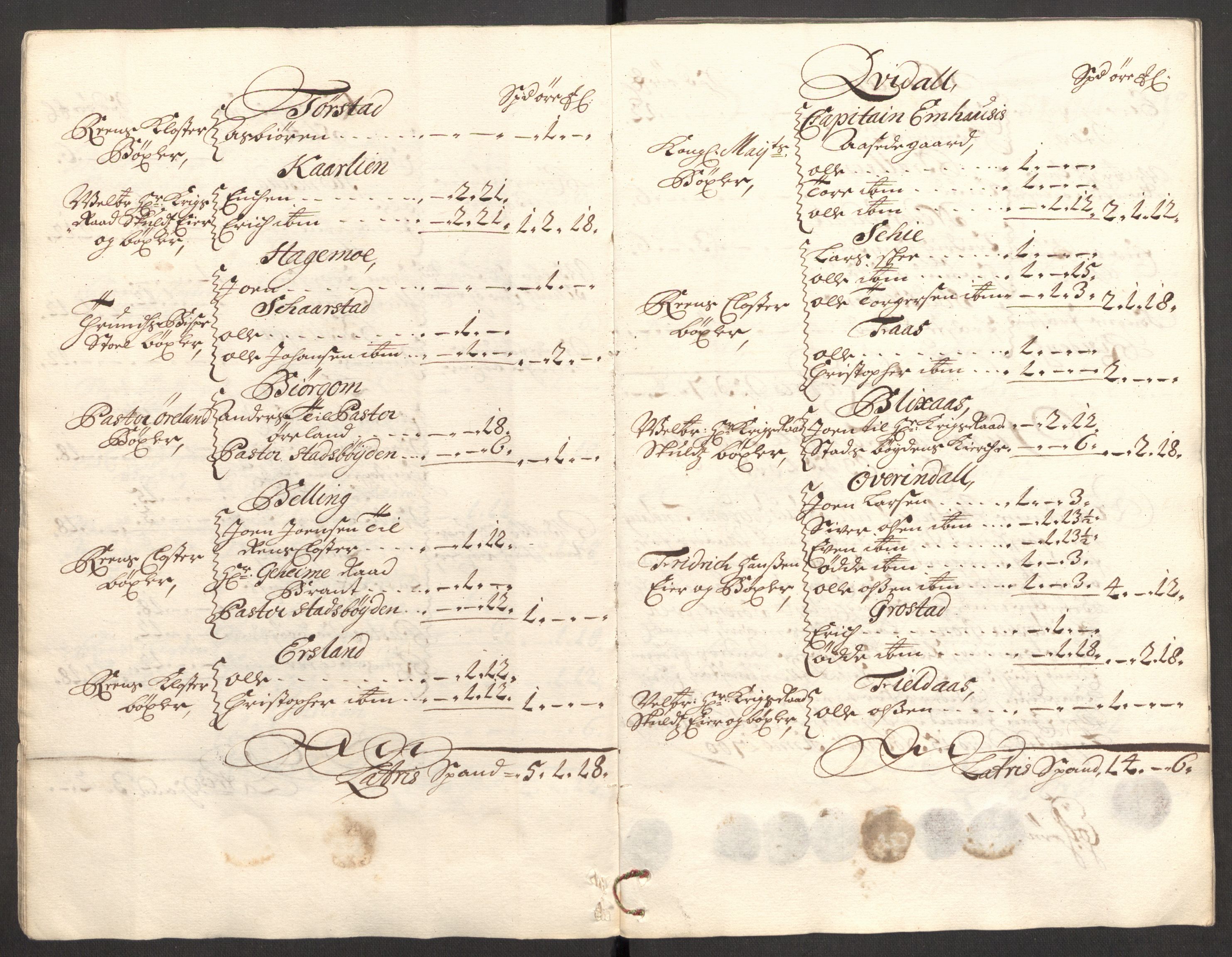 Rentekammeret inntil 1814, Reviderte regnskaper, Fogderegnskap, RA/EA-4092/R57/L3854: Fogderegnskap Fosen, 1700-1701, s. 60