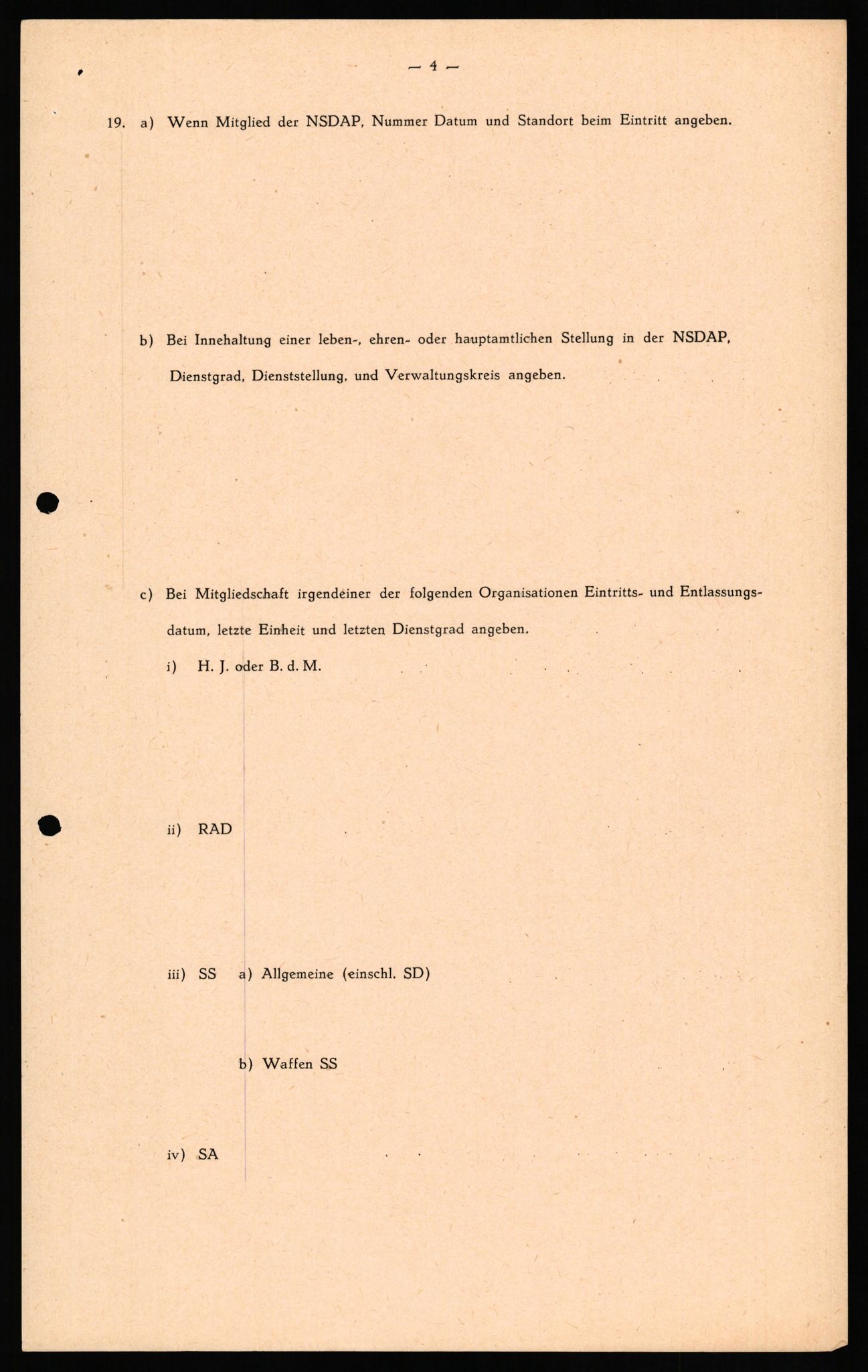 Forsvaret, Forsvarets overkommando II, RA/RAFA-3915/D/Db/L0031: CI Questionaires. Tyske okkupasjonsstyrker i Norge. Tyskere., 1945-1946, s. 265