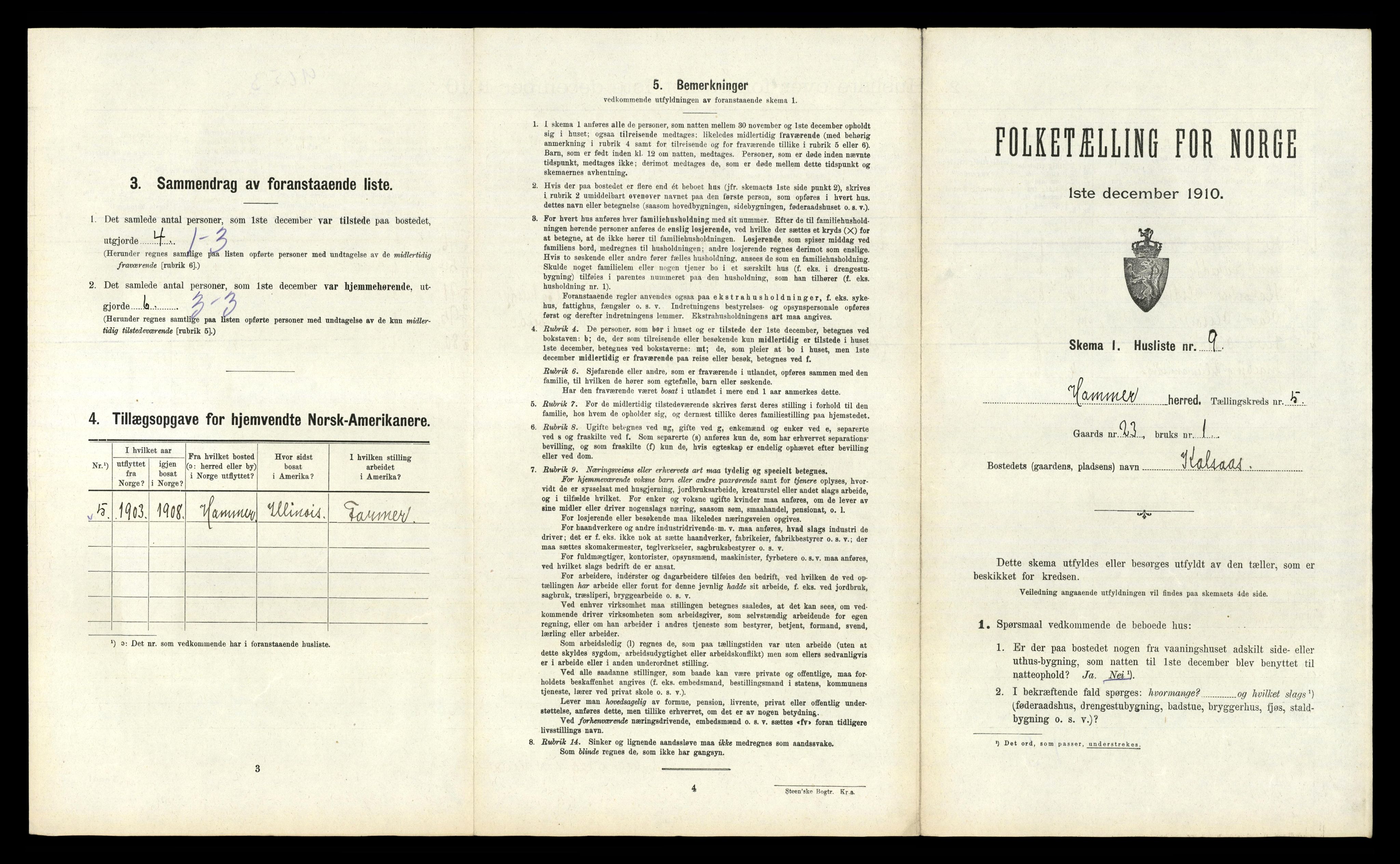 RA, Folketelling 1910 for 1254 Hamre herred, 1910, s. 318