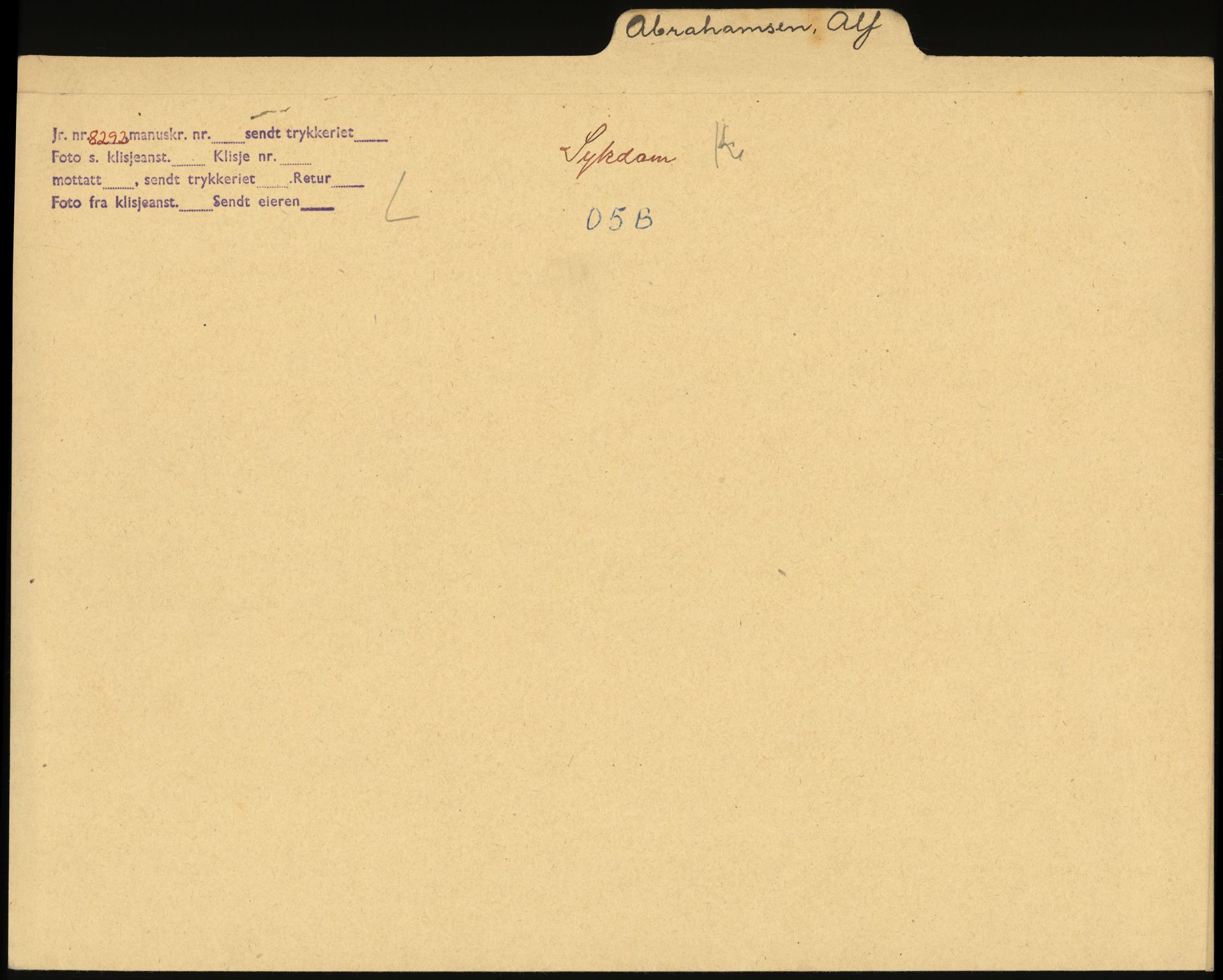 Sosialdepartementet, Våre Falne, RA/S-1708/E/Ee/L0025: Personmapper: Abelsen 01 - Amundsen, H. 65, 1945-1951, s. 123