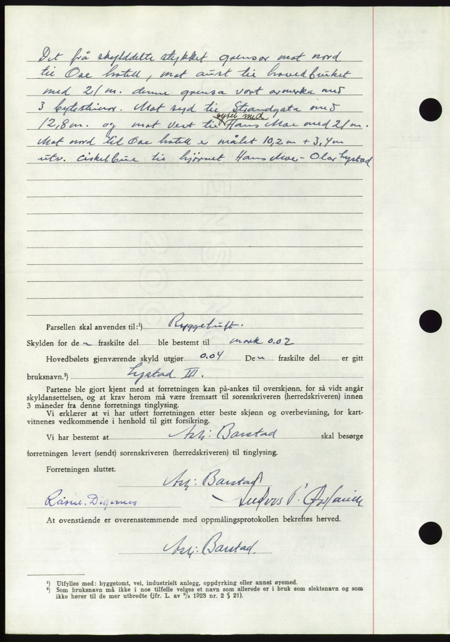 Søre Sunnmøre sorenskriveri, AV/SAT-A-4122/1/2/2C/L0084: Pantebok nr. 10A, 1949-1949, Dagboknr: 321/1949