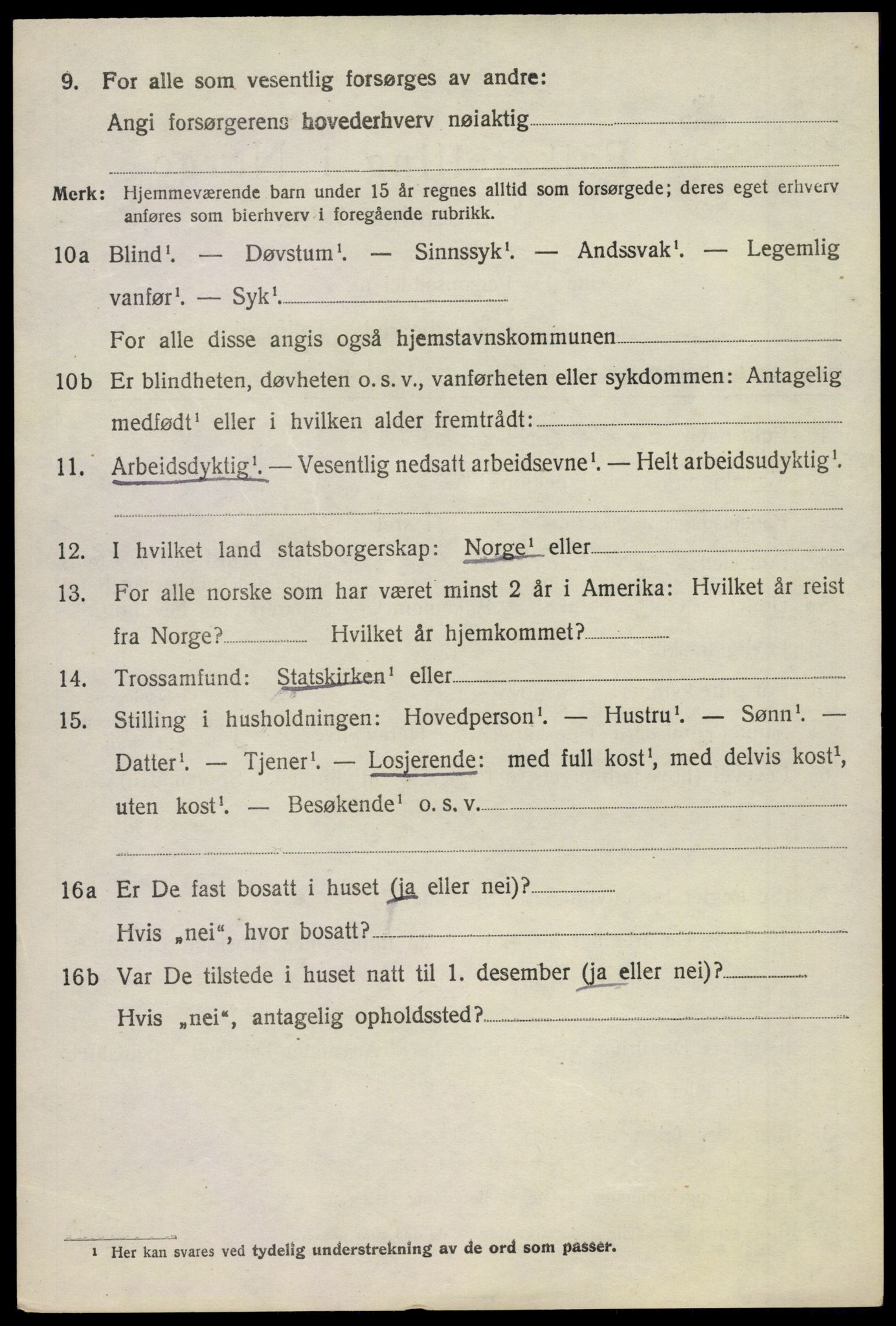 SAKO, Folketelling 1920 for 0821 Bø herred, 1920, s. 5495