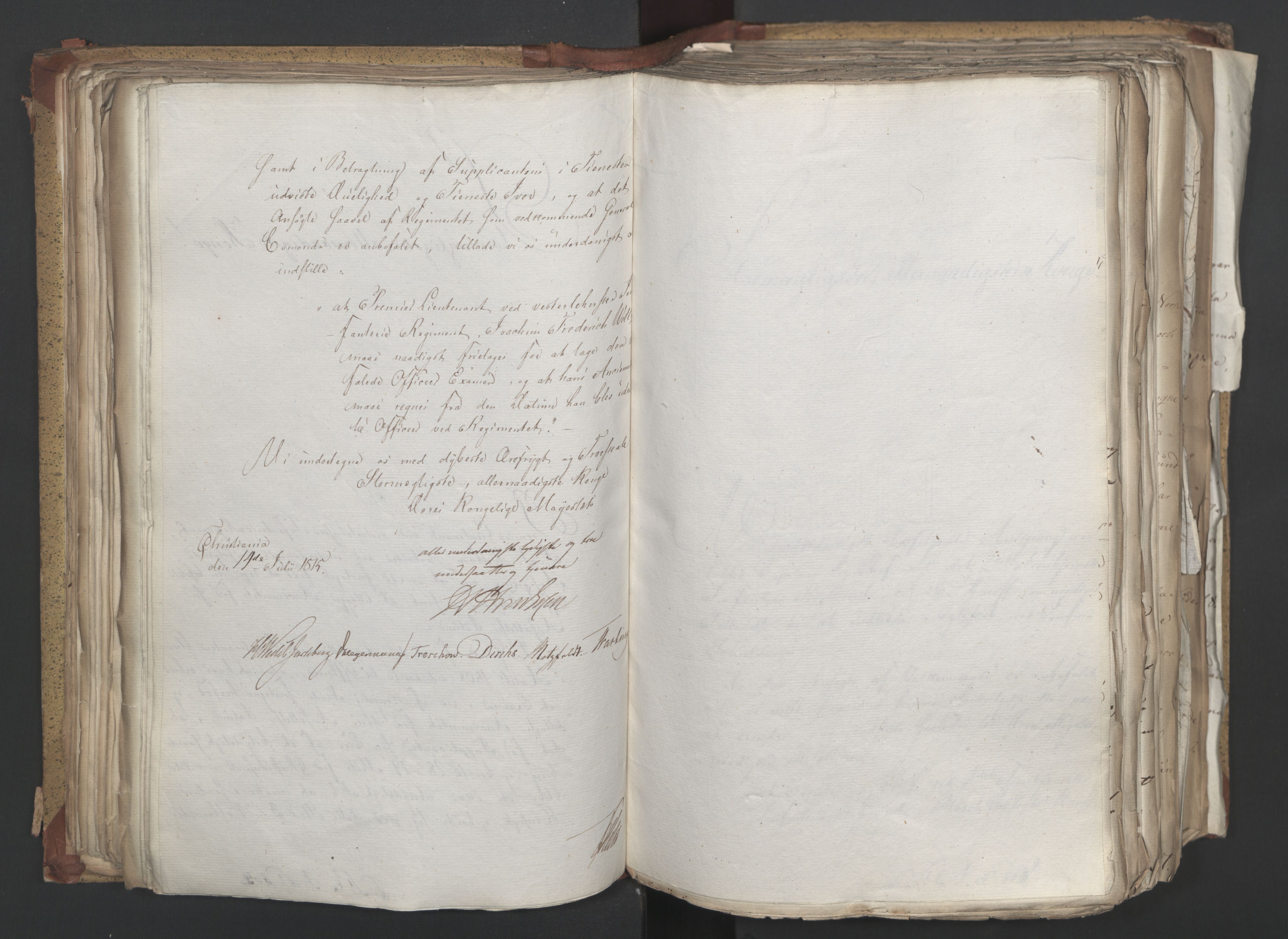 Statsrådsavdelingen i Stockholm, AV/RA-S-1003/D/Da/L0003: Regjeringsinnstillinger nr. 519-787, 1815, s. 176