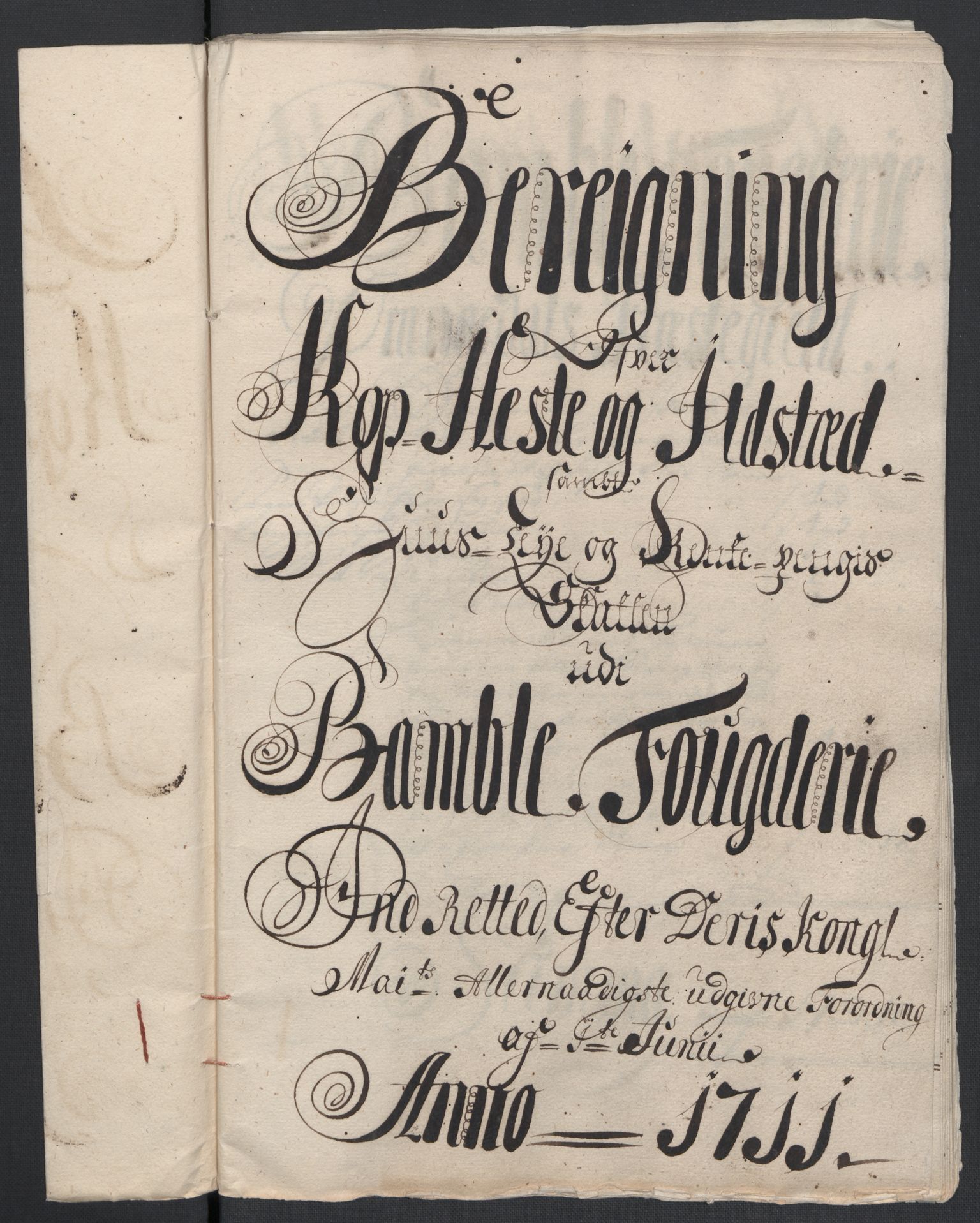 Rentekammeret inntil 1814, Reviderte regnskaper, Fogderegnskap, RA/EA-4092/R36/L2120: Fogderegnskap Øvre og Nedre Telemark og Bamble, 1711, s. 148
