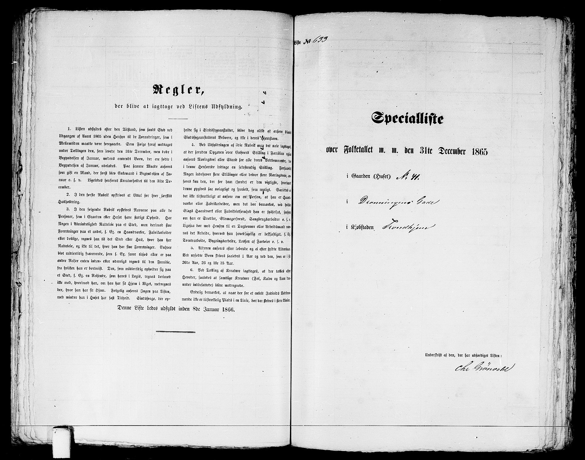 RA, Folketelling 1865 for 1601 Trondheim kjøpstad, 1865, s. 1315
