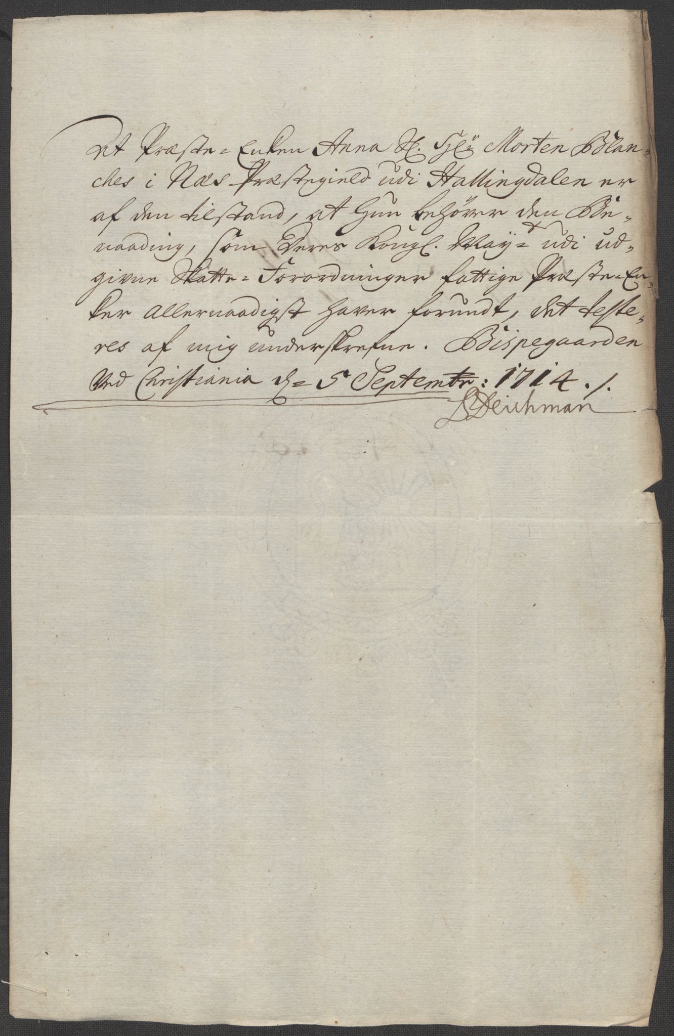 Rentekammeret inntil 1814, Reviderte regnskaper, Fogderegnskap, AV/RA-EA-4092/R23/L1471: Fogderegnskap Ringerike og Hallingdal, 1713-1714, s. 249