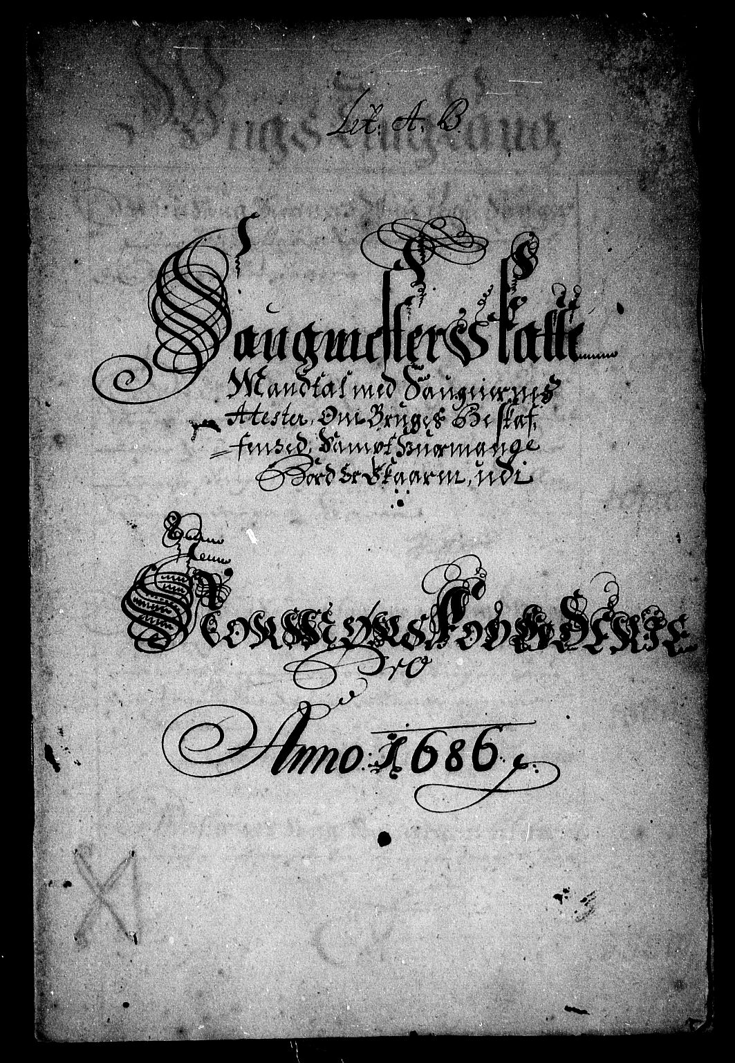 Rentekammeret inntil 1814, Reviderte regnskaper, Stiftamtstueregnskaper, Trondheim stiftamt og Nordland amt, AV/RA-EA-6044/R/Rg/L0084: Trondheim stiftamt og Nordland amt, 1686