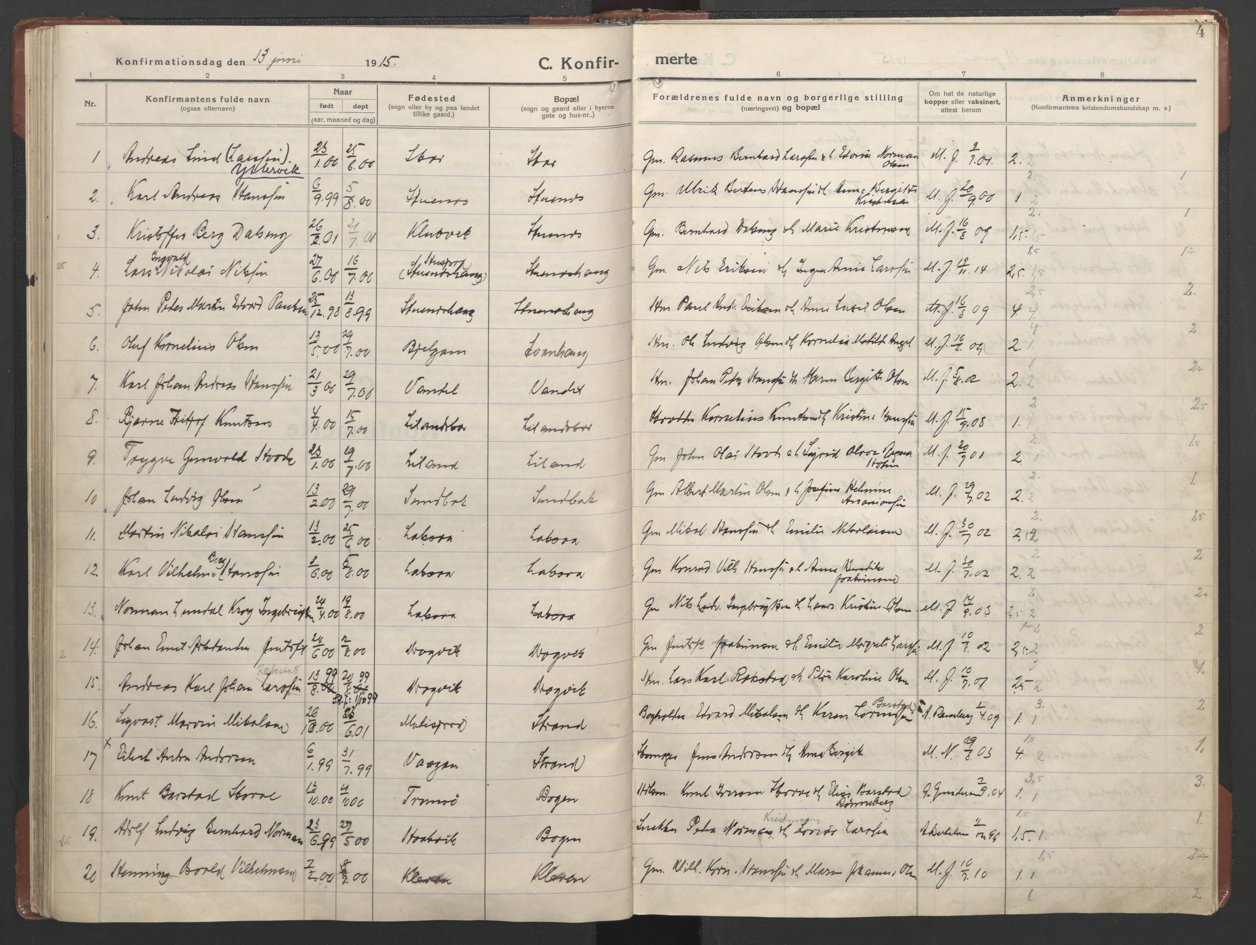 Ministerialprotokoller, klokkerbøker og fødselsregistre - Nordland, AV/SAT-A-1459/863/L0918: Klokkerbok nr. 863C08, 1906-1921, s. 4