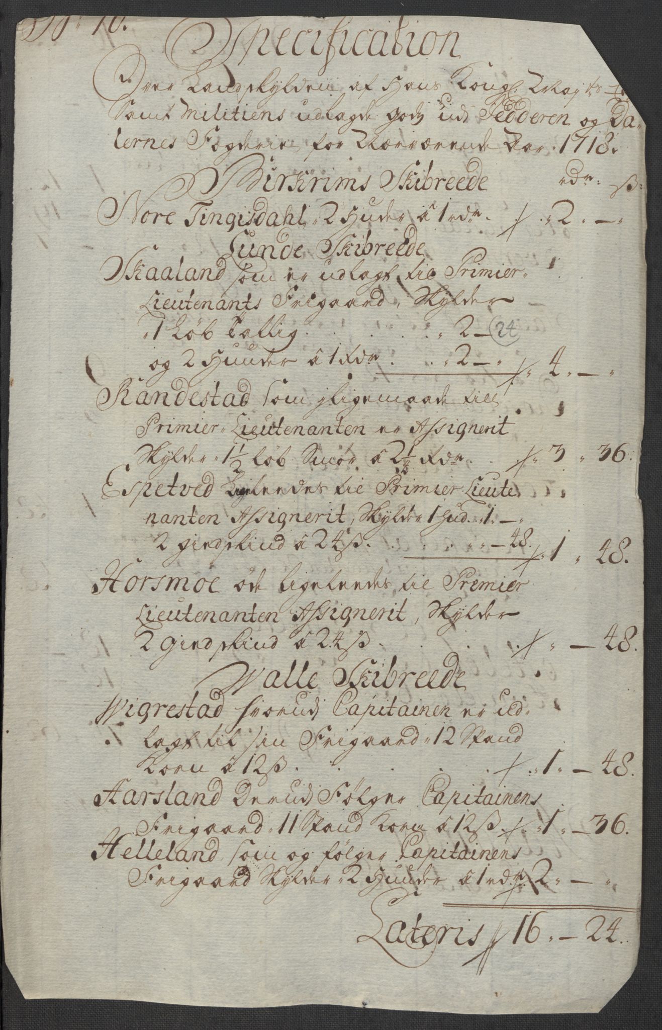 Rentekammeret inntil 1814, Reviderte regnskaper, Fogderegnskap, AV/RA-EA-4092/R46/L2743: Fogderegnskap Jæren og Dalane, 1718, s. 99