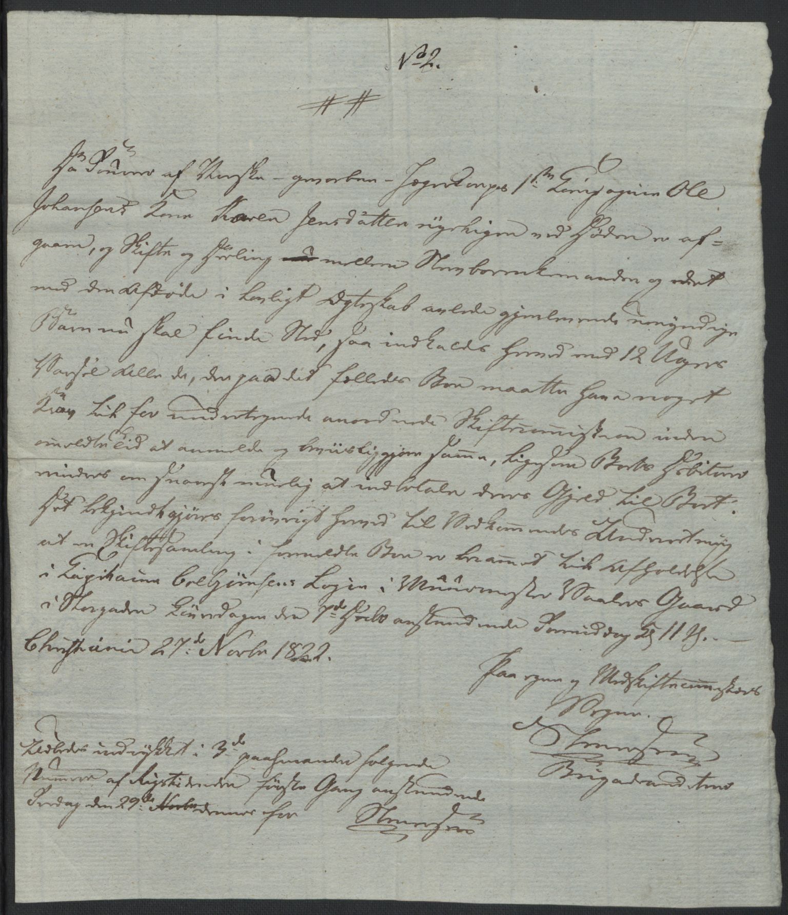 Forsvaret, Generalauditøren, AV/RA-RAFA-1772/F/Fj/Fjb/L0005: Skifter 1818 - 1823, 1818-1823, s. 199