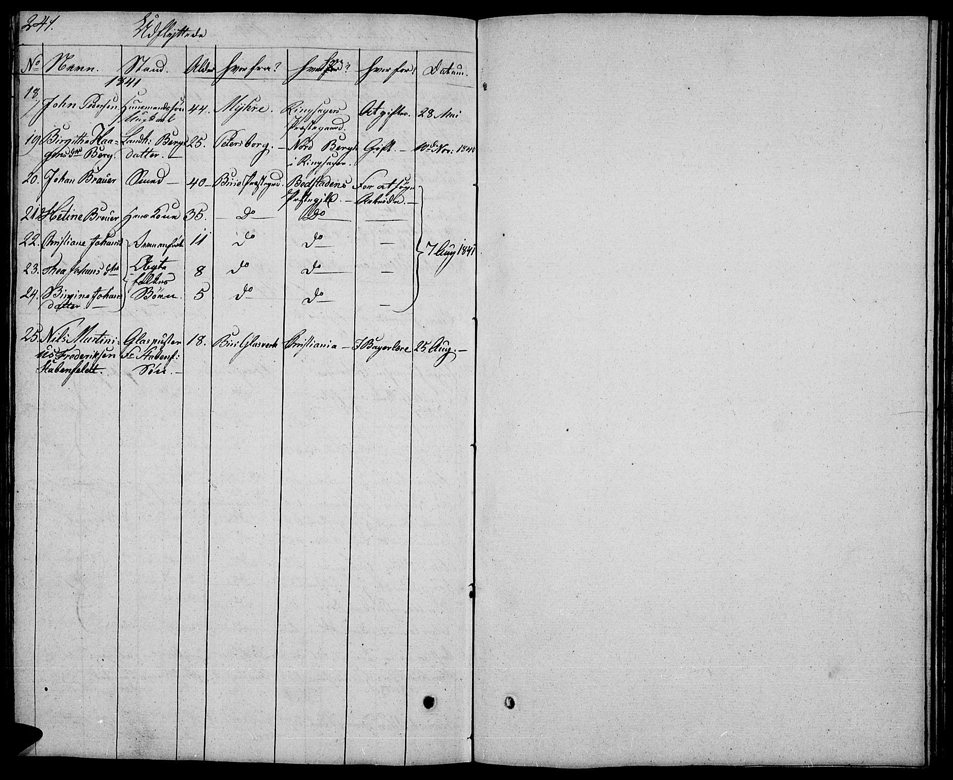Biri prestekontor, AV/SAH-PREST-096/H/Ha/Hab/L0002: Klokkerbok nr. 2, 1828-1842, s. 241