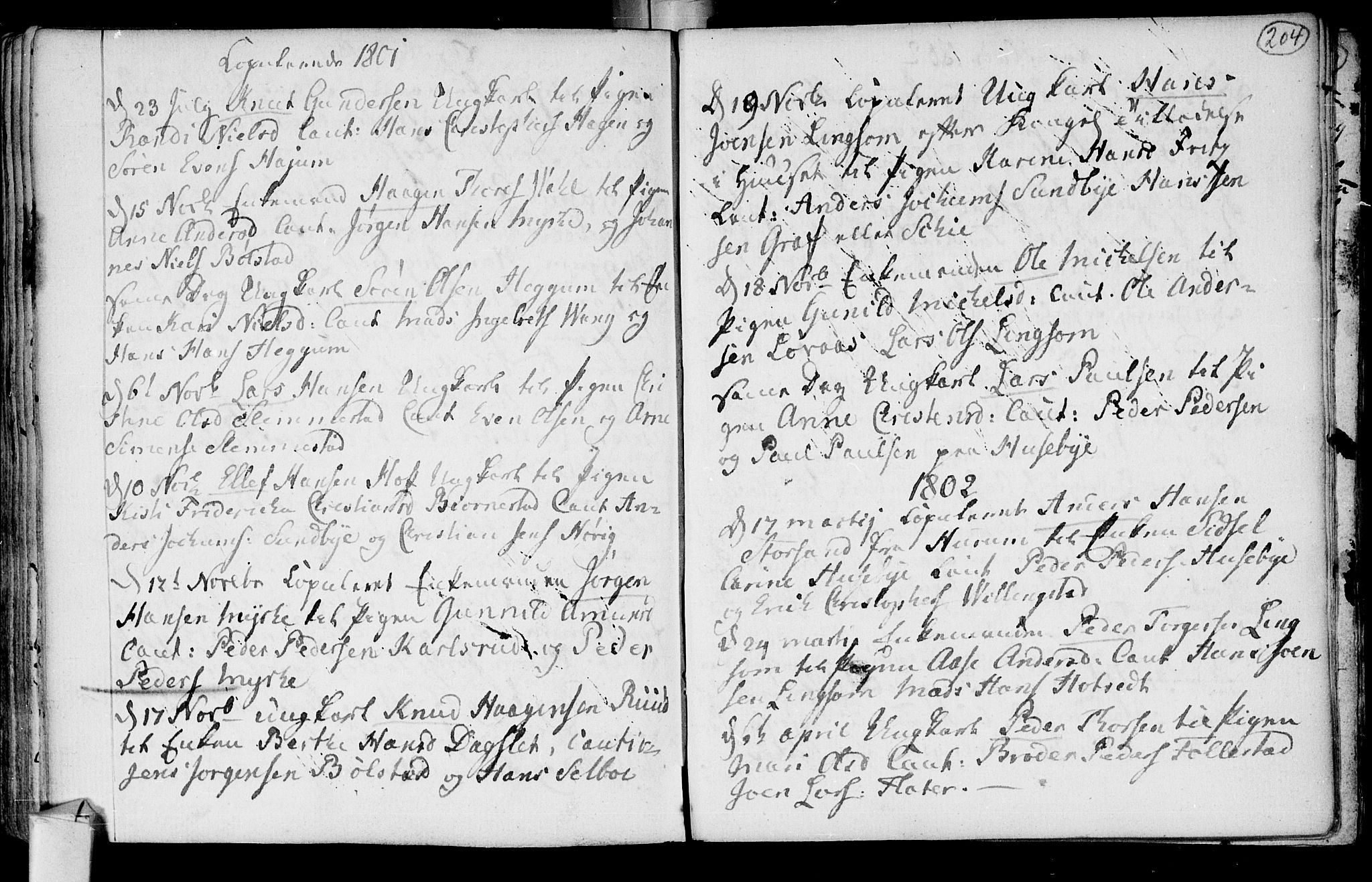Røyken kirkebøker, SAKO/A-241/F/Fa/L0003: Ministerialbok nr. 3, 1782-1813, s. 204
