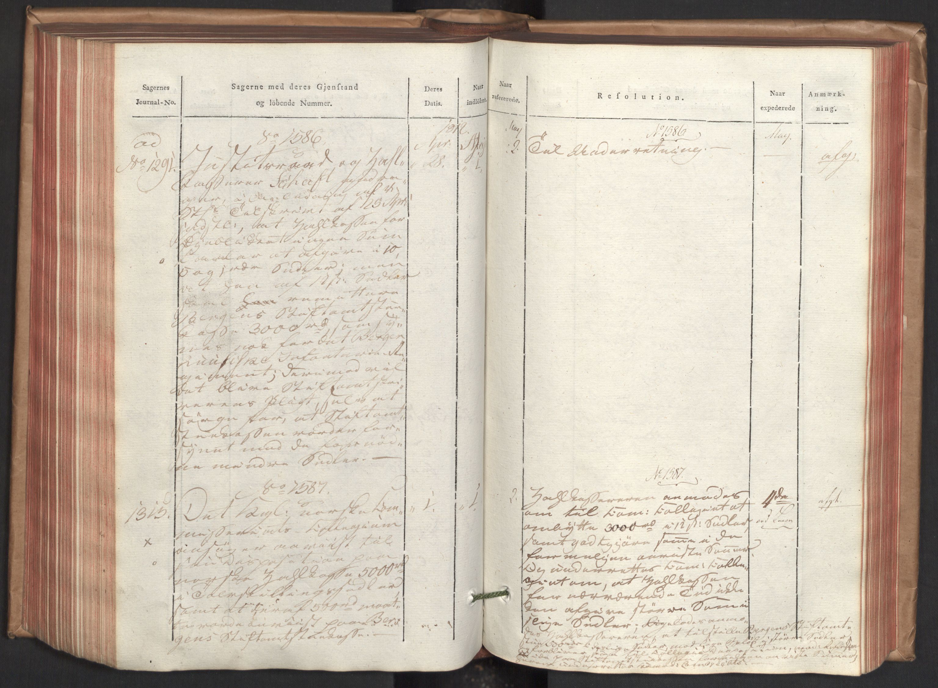Stattholderembetet 1810-1814, 2. kontor (Kontor B), AV/RA-EA-5432/Ab/L0003: Referatprotokoll,  j.nr. 1002-1448,  l.nr. 1180-1780, 1812, s. 191