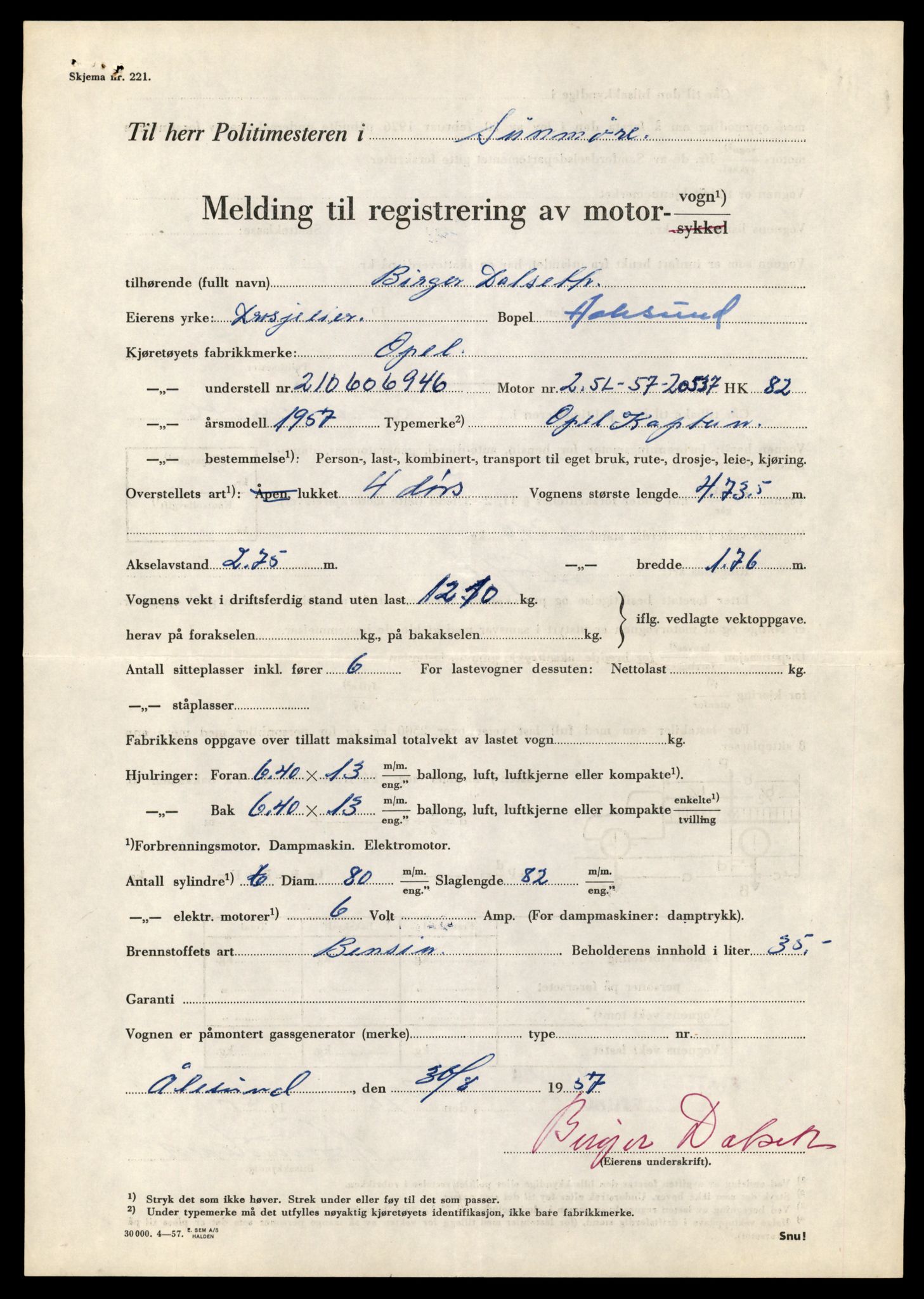 Møre og Romsdal vegkontor - Ålesund trafikkstasjon, AV/SAT-A-4099/F/Fe/L0042: Registreringskort for kjøretøy T 13906 - T 14079, 1927-1998, s. 1419