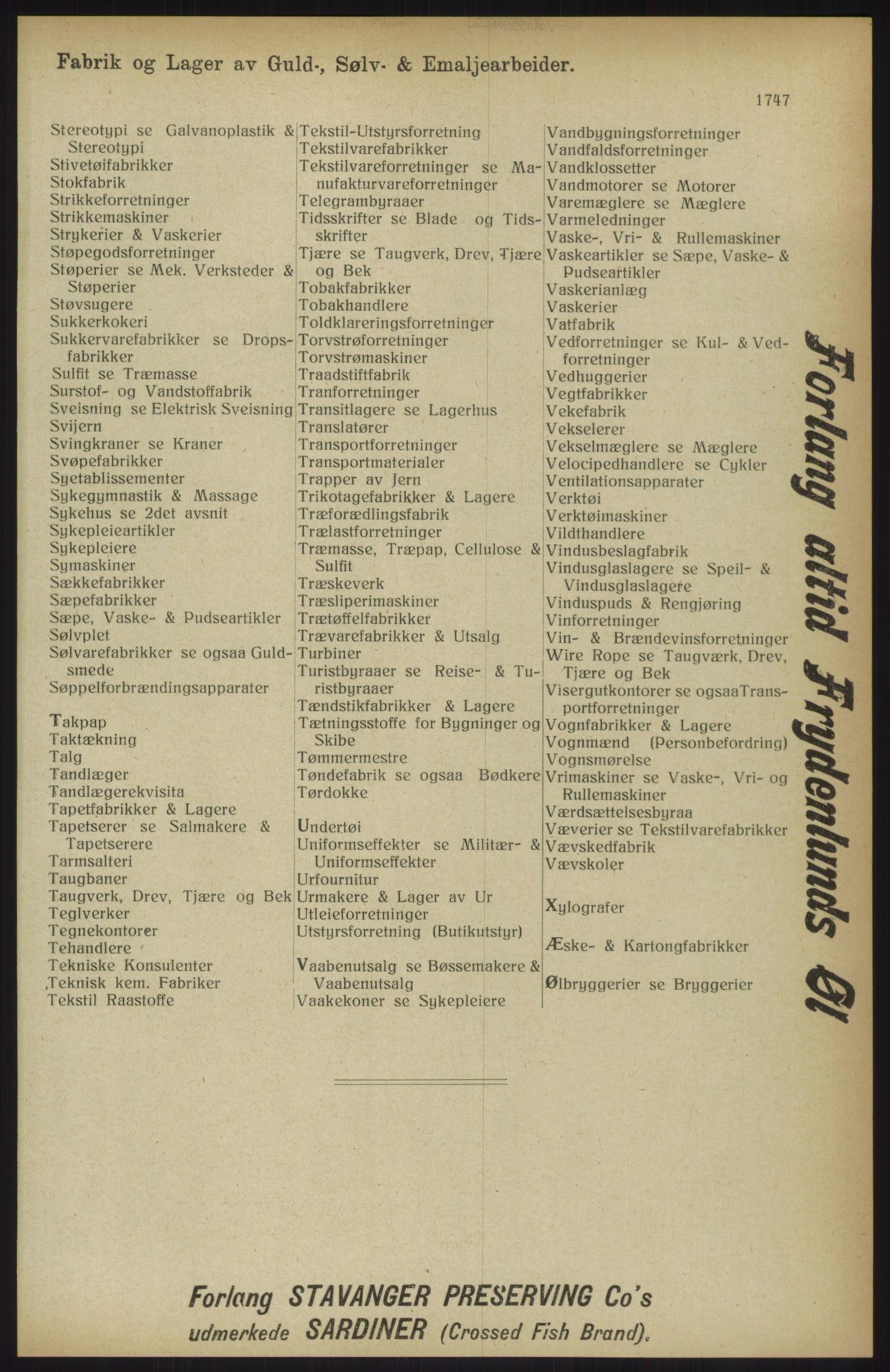 Kristiania/Oslo adressebok, PUBL/-, 1914, s. 1747